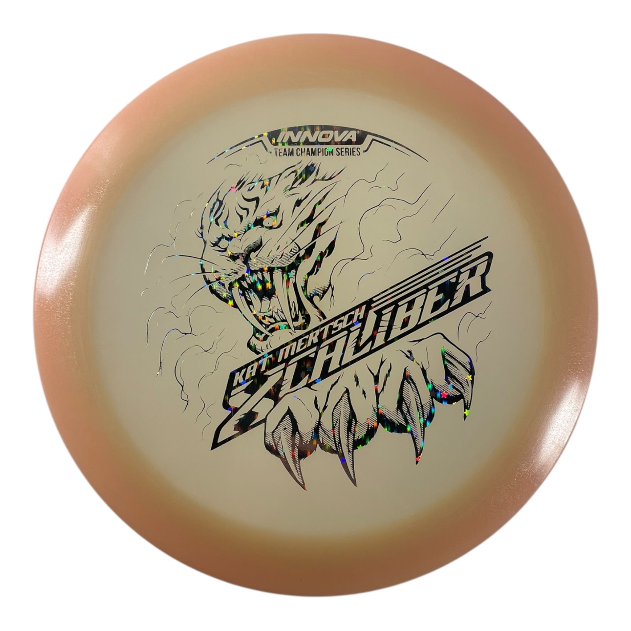 Innova Champion Discs XCaliber | Champion Color Glow | Tan/Stars 175g (Kat Mertsch) Disc Golf
