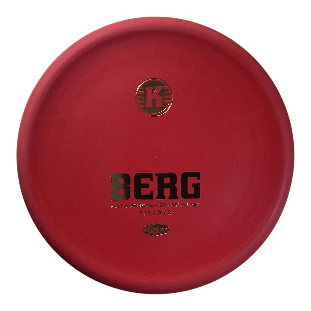 Kastaplast Berg | K3 Hard | Red/Gold 173-174g Disc Golf