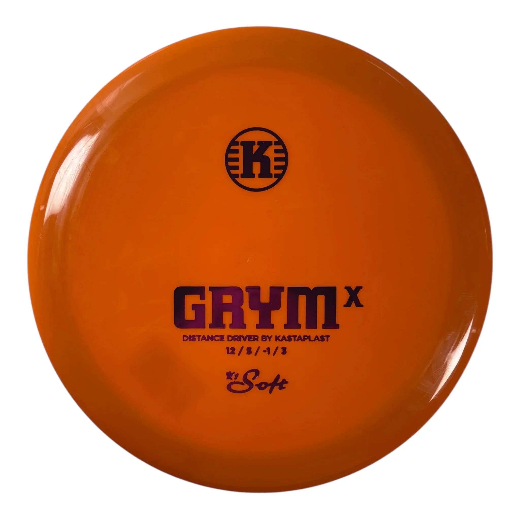 Kastaplast Grym X | K1 Soft | Orange/Purple 173-174g Disc Golf