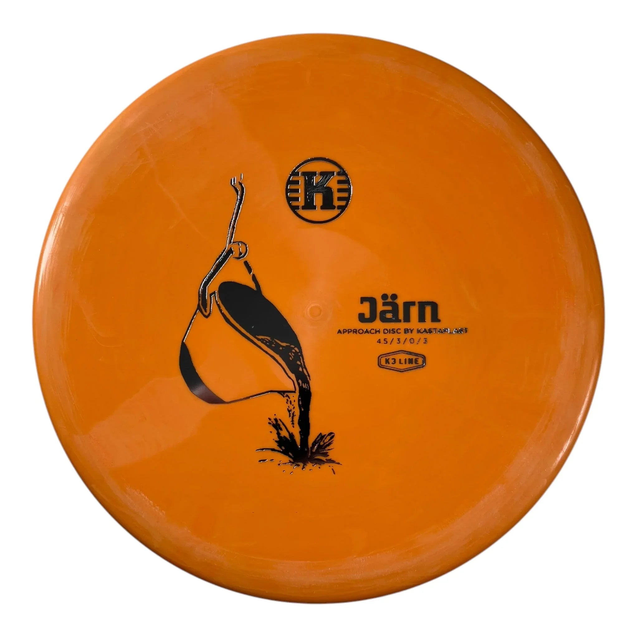 Kastaplast Jarn | K3 | Orange/Silver 174g Disc Golf