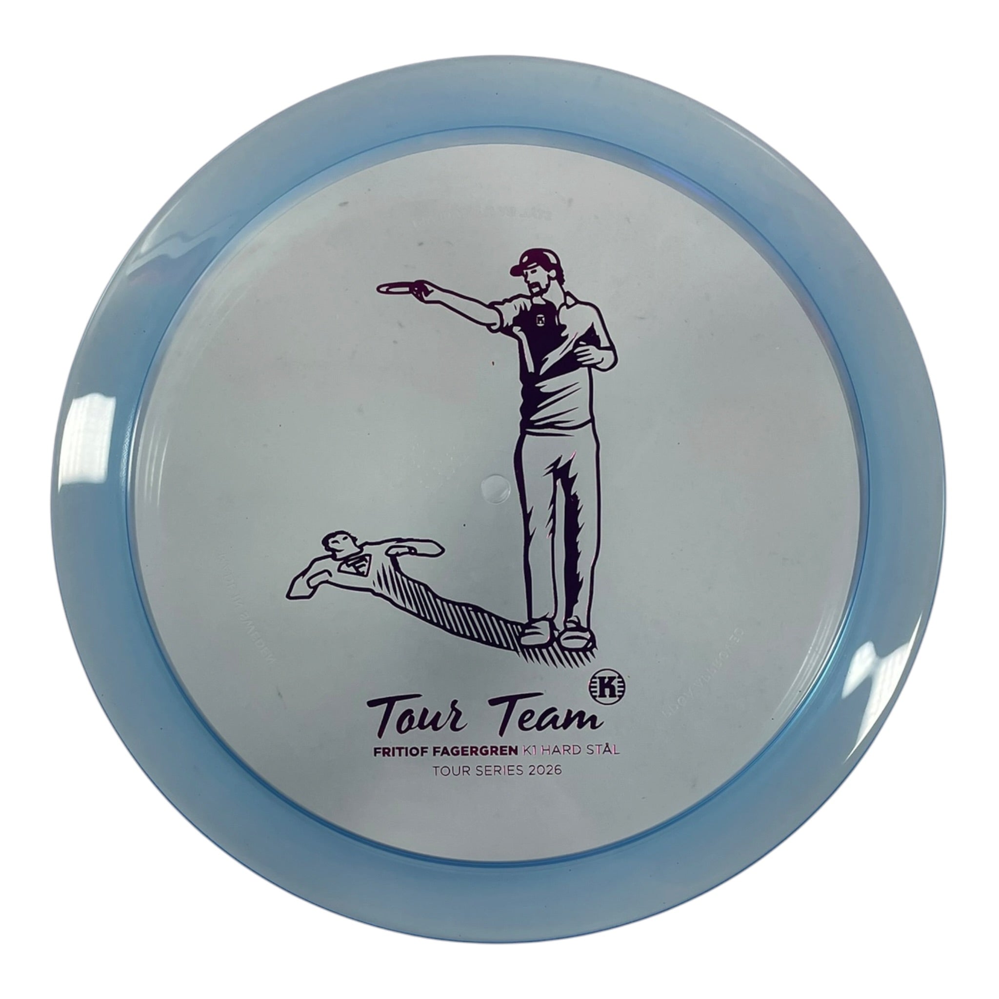 Kastaplast Stäl | K1 Hard | Blue/Pink 175g (Fritiof Fagergren) Disc Golf
