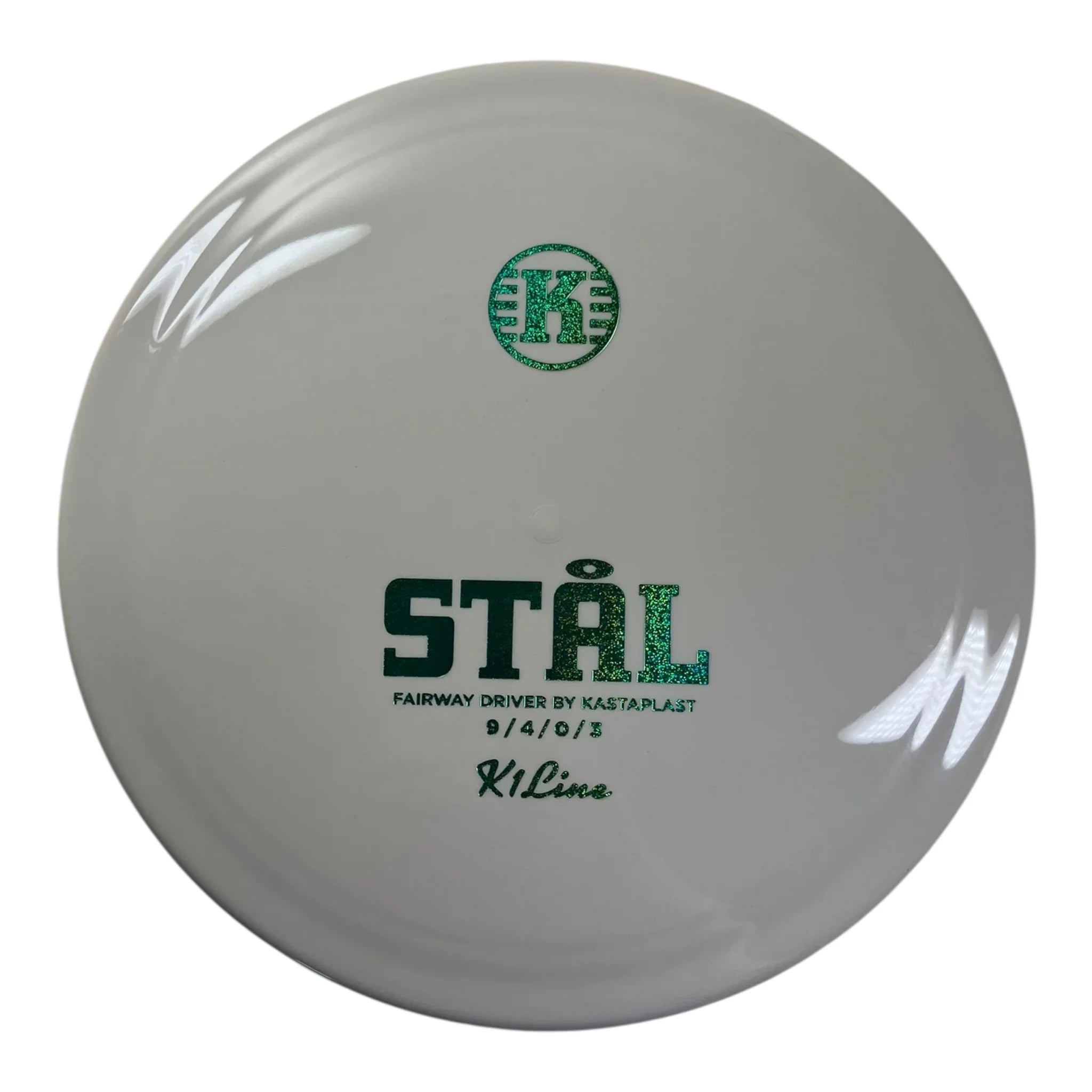 Kastaplast Stål | K1 | White/Green 175g Disc Golf
