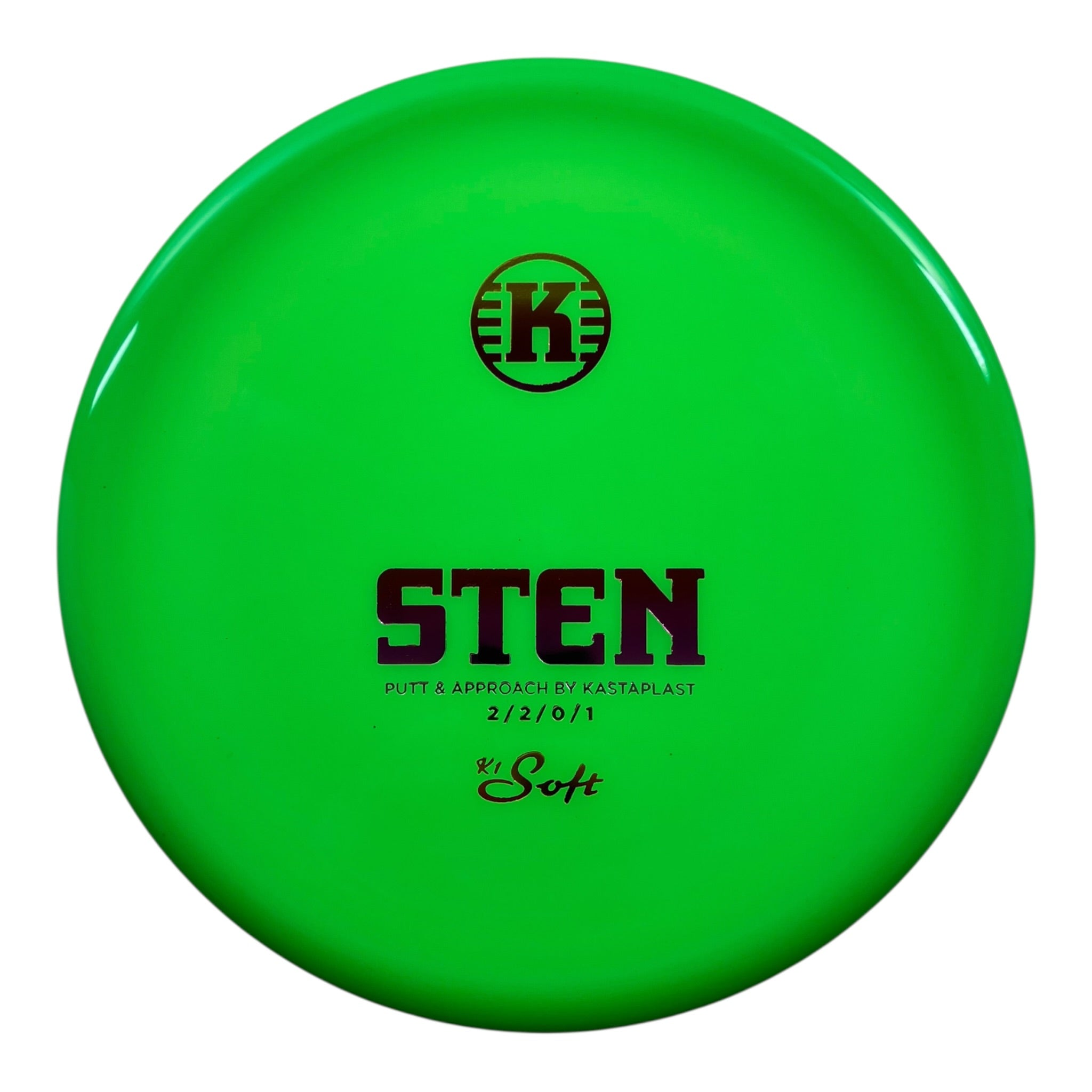 Kastaplast Sten | K1 Soft | Green/Sunset 173g Disc Golf