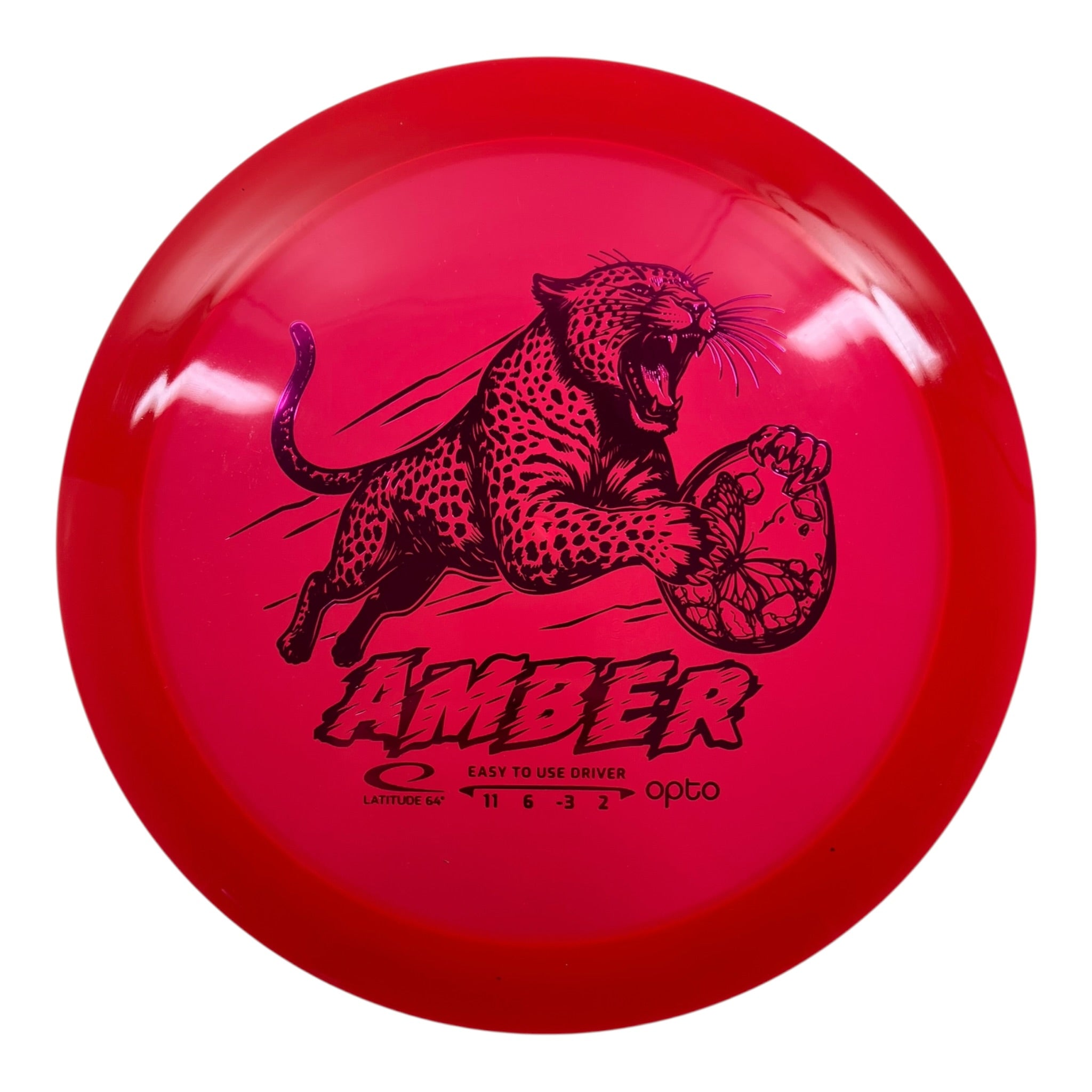 Latitude 64 Amber | Opto | Red/Purple 159g Disc Golf