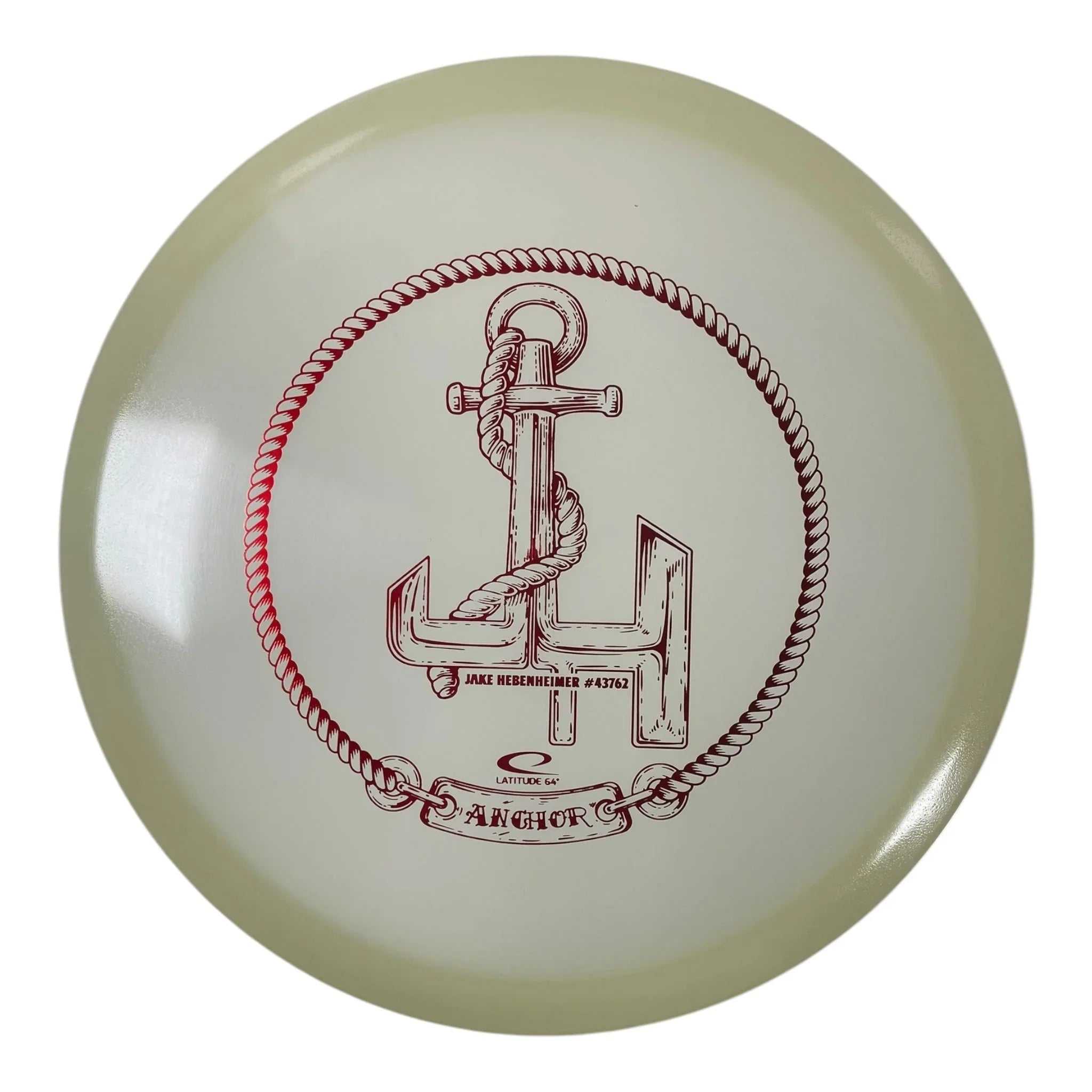 Latitude 64 Anchor | Moonshine | Glow/Red 173 - 174g (Jake Hebenheimer) Disc Golf