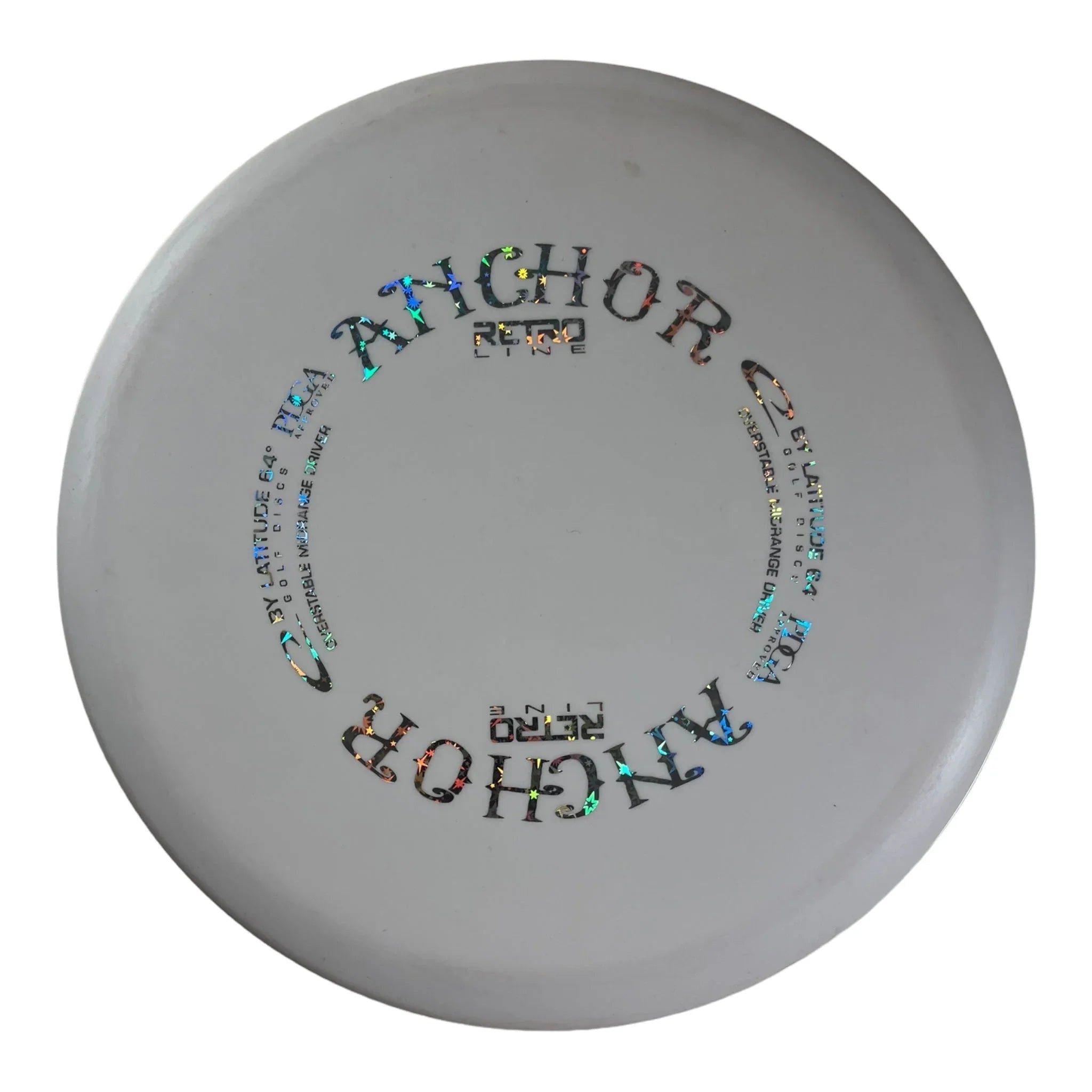 Latitude 64 Anchor | Retro Line | White/Silver 178g (Used Great) Disc Golf