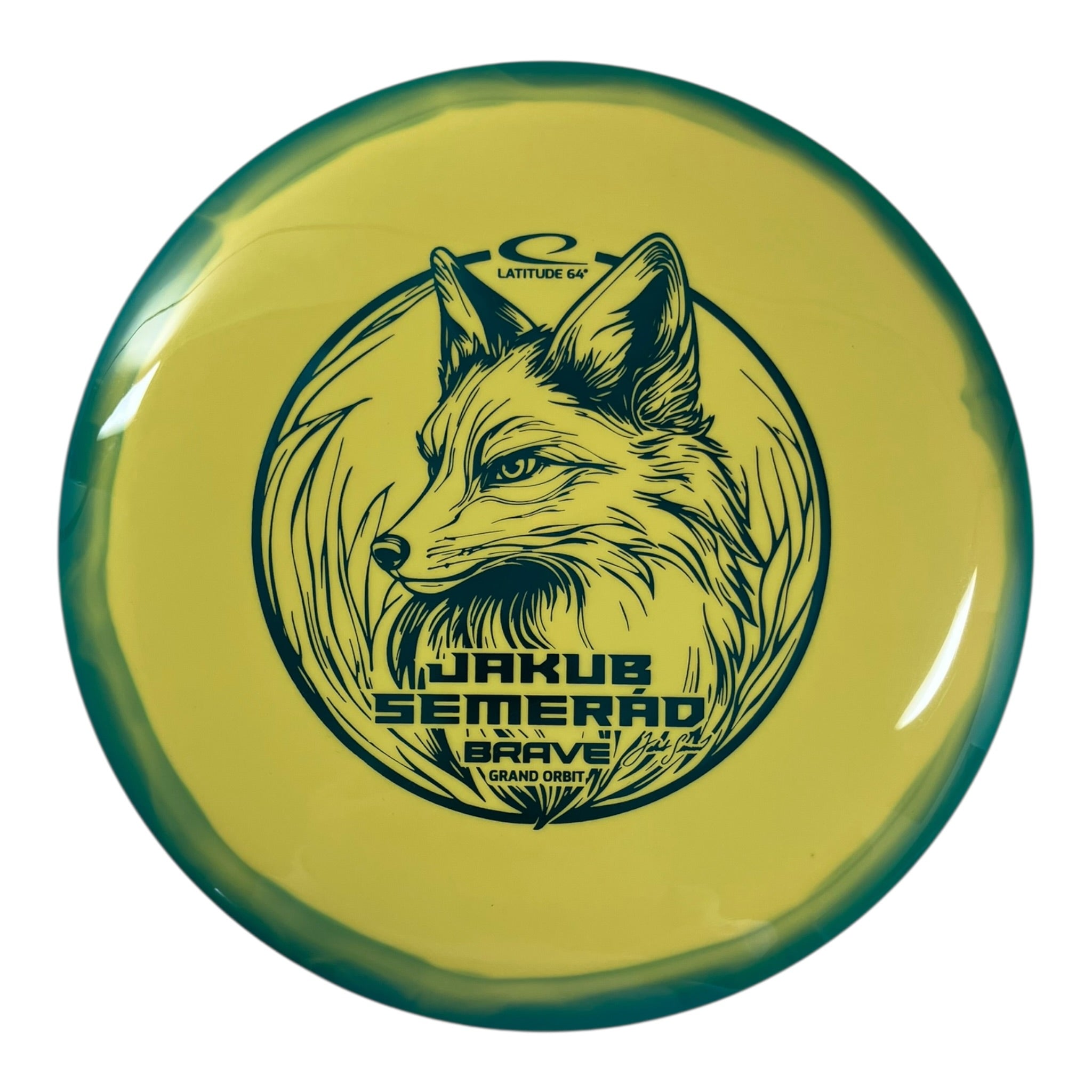 Latitude 64 Brave | Grand Orbit | Yellow/Blue 176g (Jakub Semerad) Disc Golf