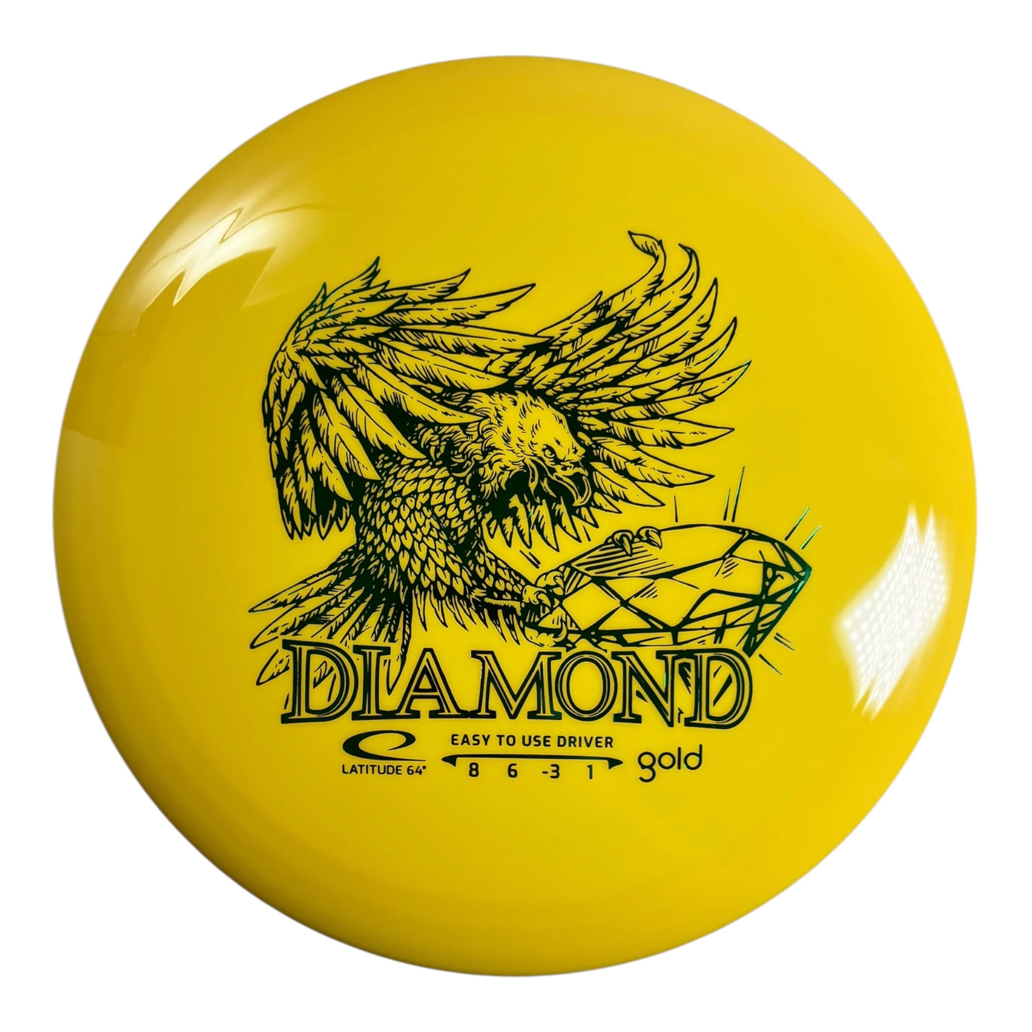 Latitude 64 Diamond | Gold | Yellow/Teal 153g Disc Golf