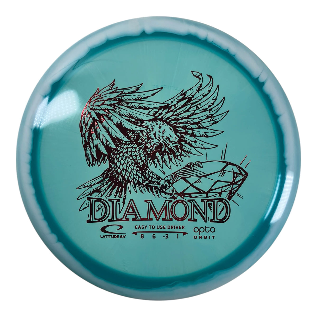 Latitude 64 Diamond | Opto Orbit | Blue/Red 156g Disc Golf