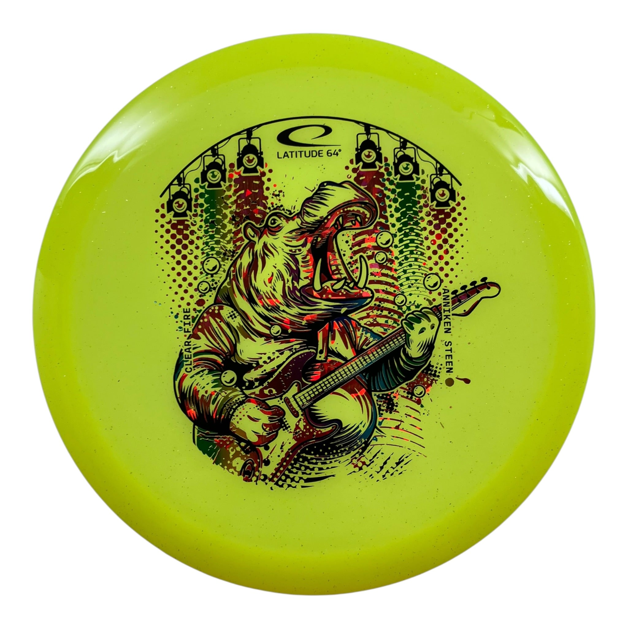 Latitude 64 Fire | Clear Sparkle | Yellow/Rainbow 179g (Anniken Steen) Disc Golf
