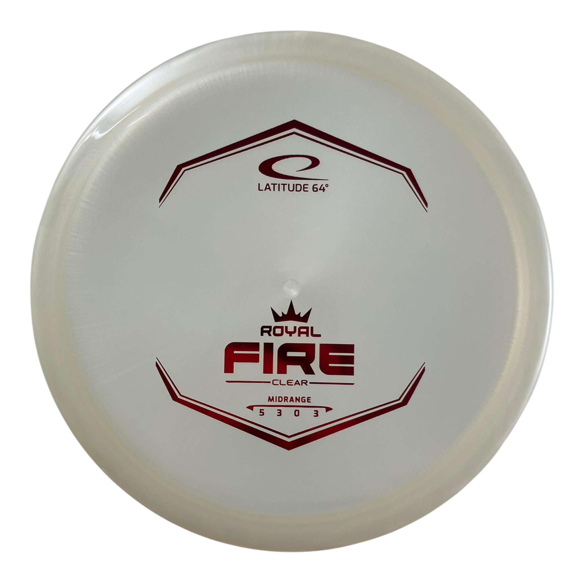 Latitude 64 Fire | Royal Clear | White/Red 173g Disc Golf