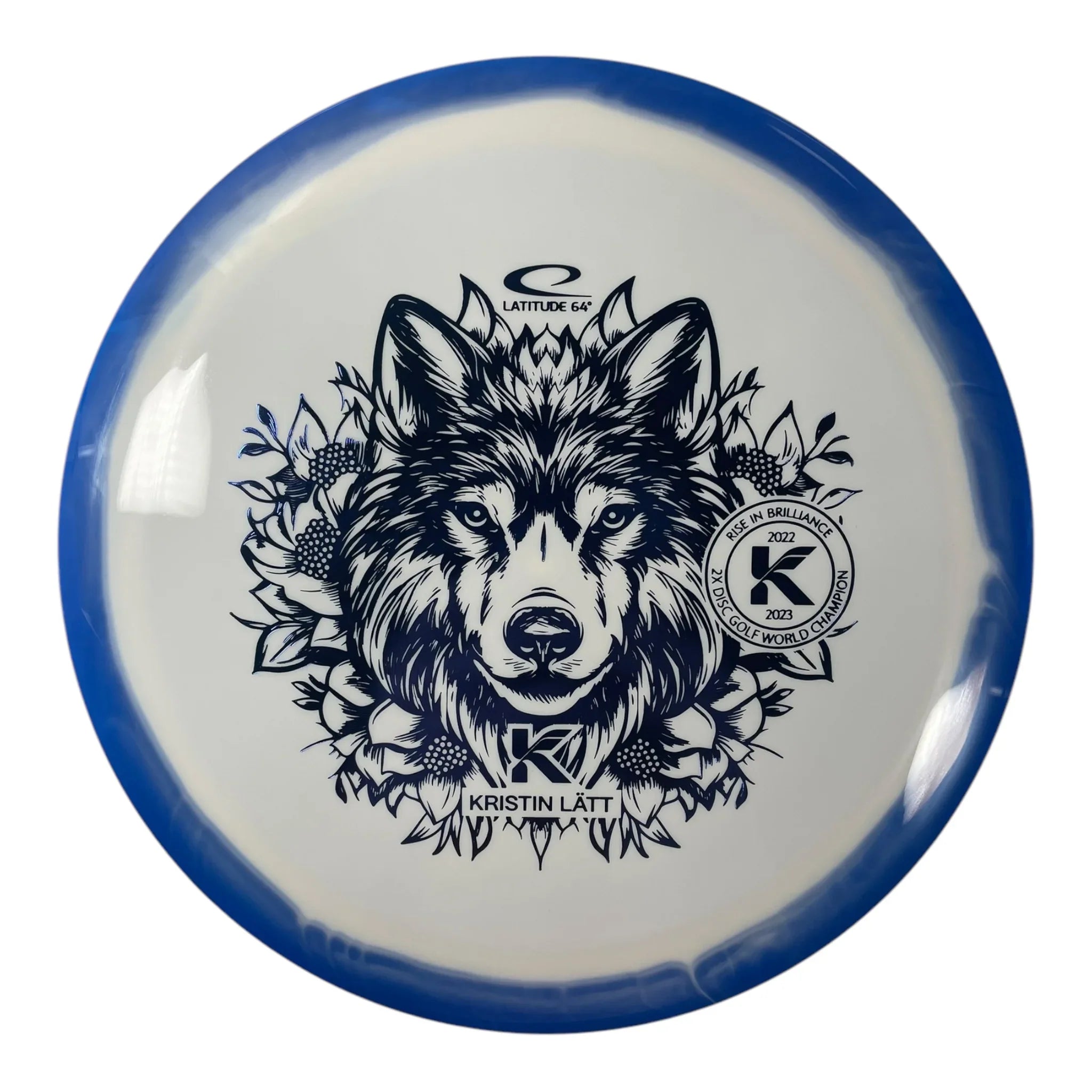 Latitude 64 Grace | Grand Orbit | White/Blue 175g (Kristin Latt) Disc Golf