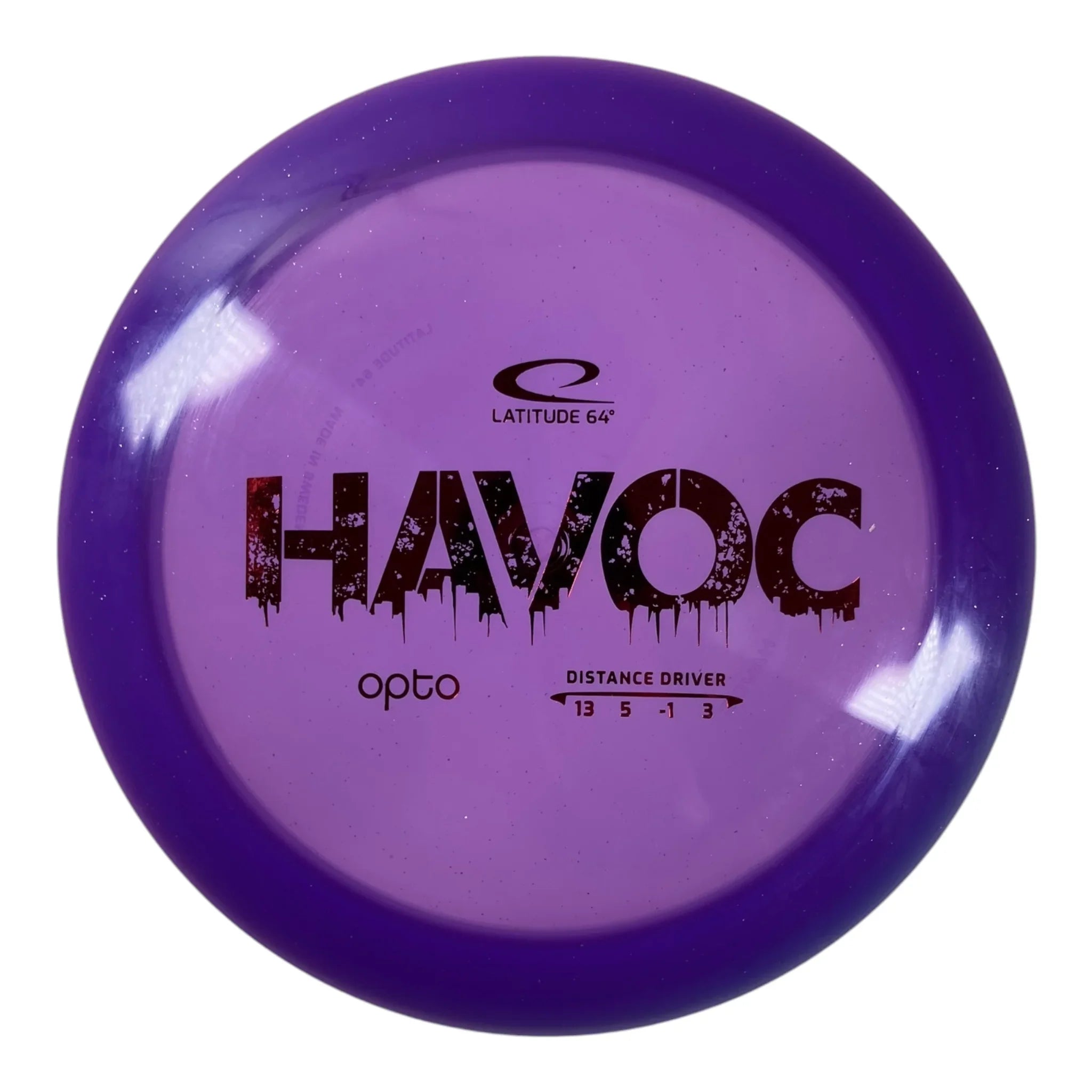 Latitude 64 Havoc | Opto | Purple/Red 173g Disc Golf