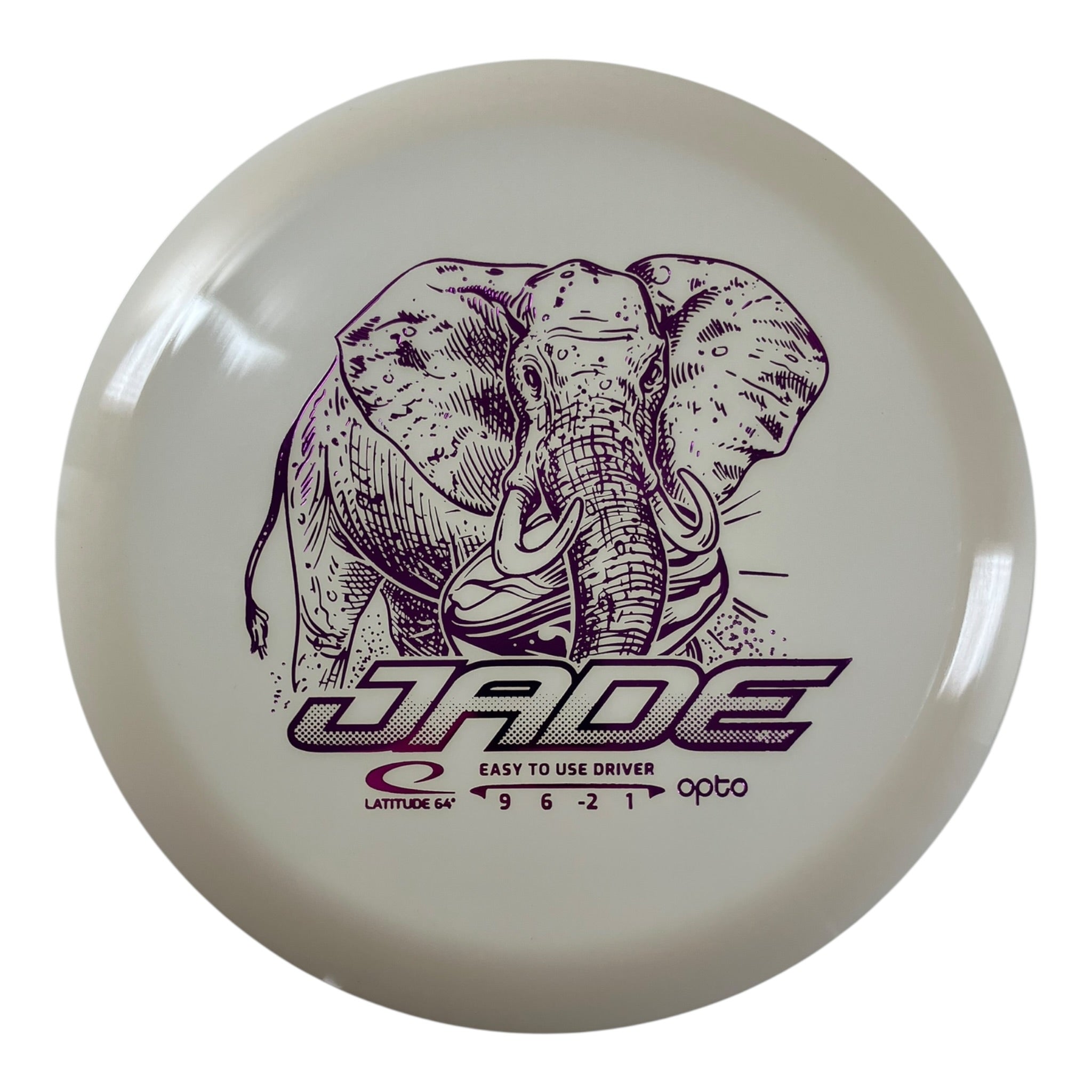 Latitude 64 Jade | Opto | White/Pink 156g Disc Golf