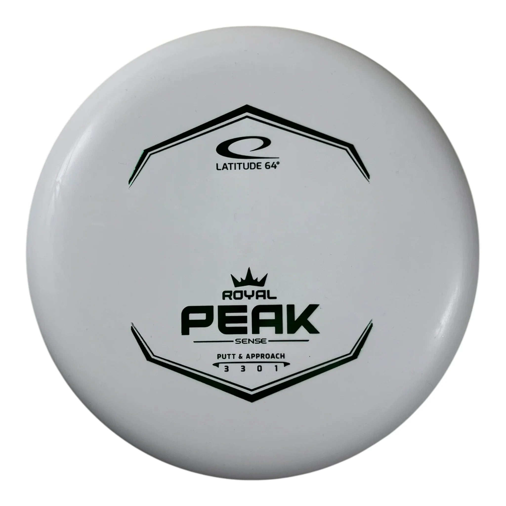 Latitude 64 Peak | Royal Sense | White/Green 175g Disc Golf