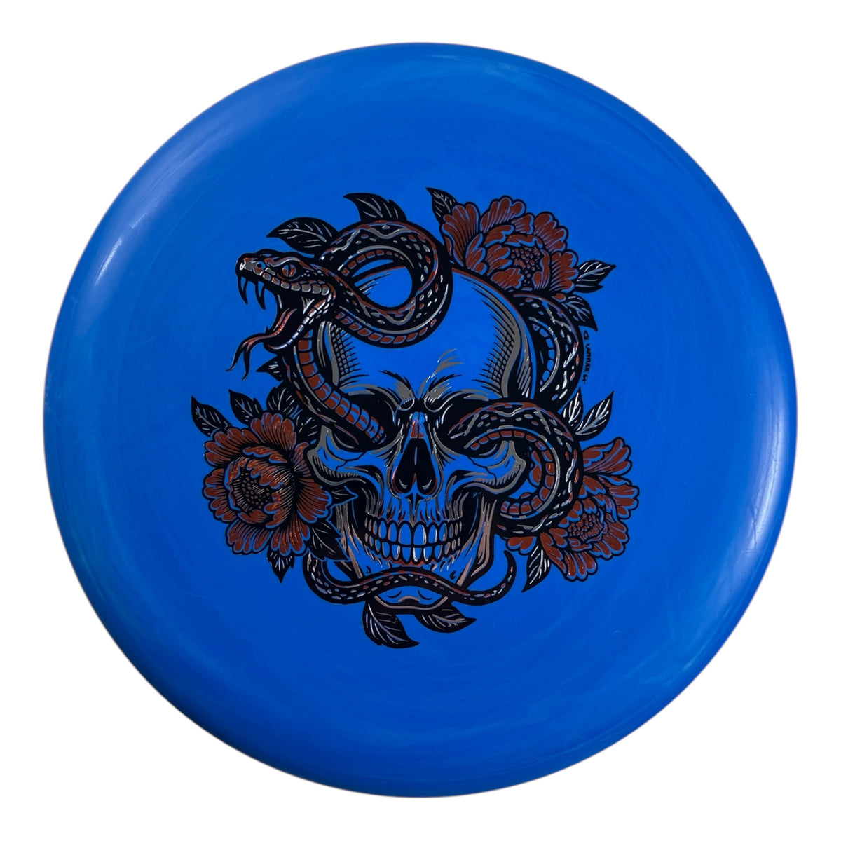 Latitude 64 Pure | Zero Medium | Blue/Bronze 173g (Skull) Disc Golf