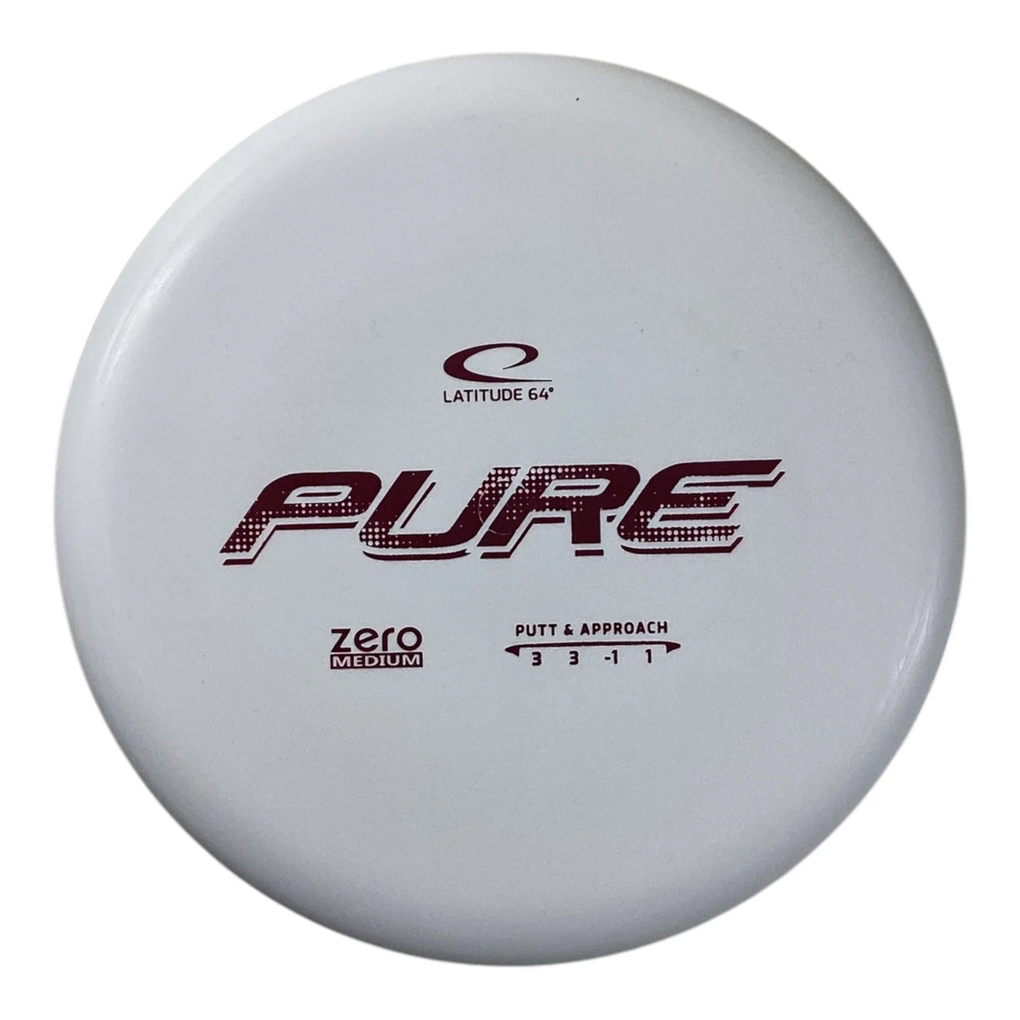 Latitude 64 Pure | Zero Soft | White/Red 174-176g Disc Golf