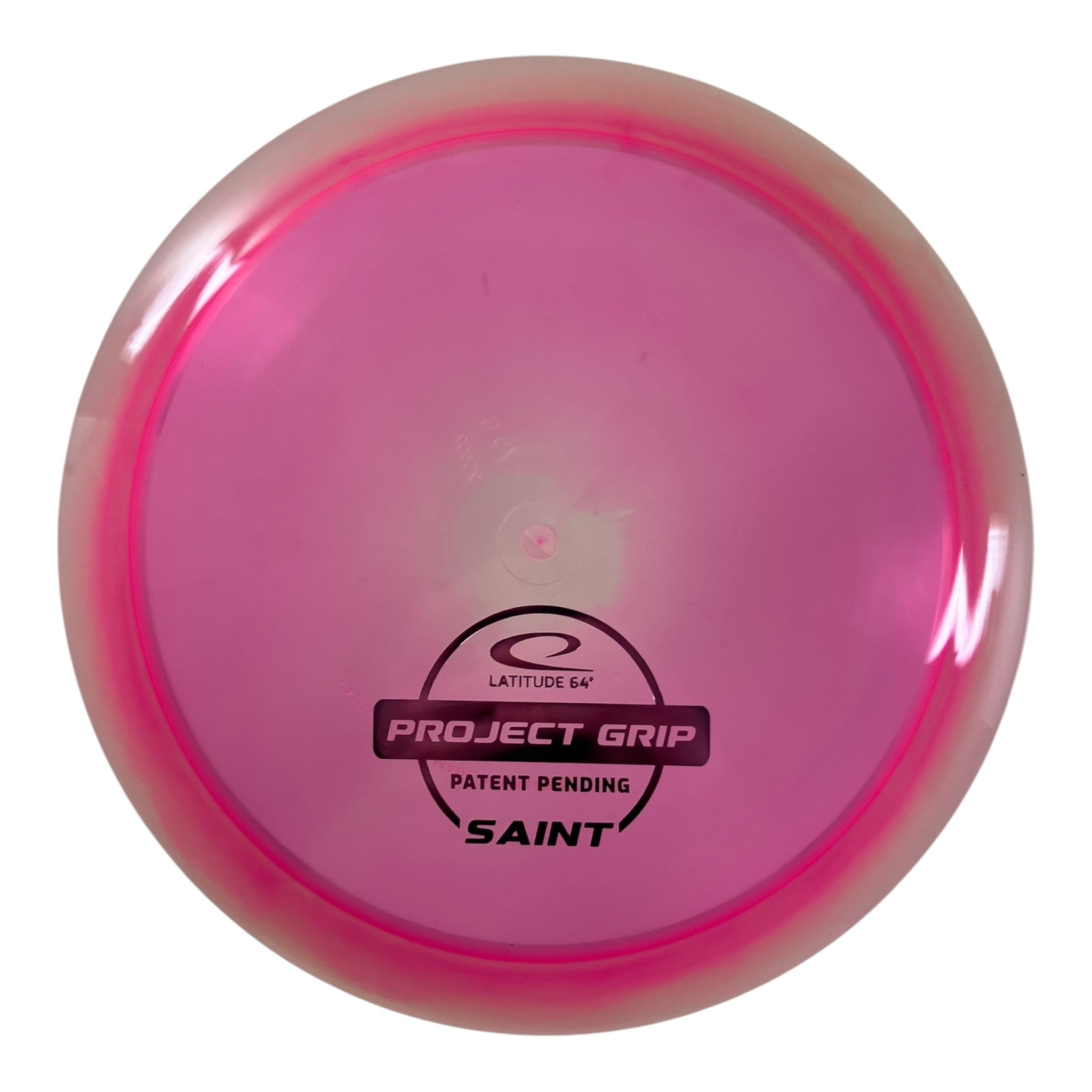 Latitude 64 Saint | Project Grip | Pink/Silver 175-176g (Patent Pending) Disc Golf