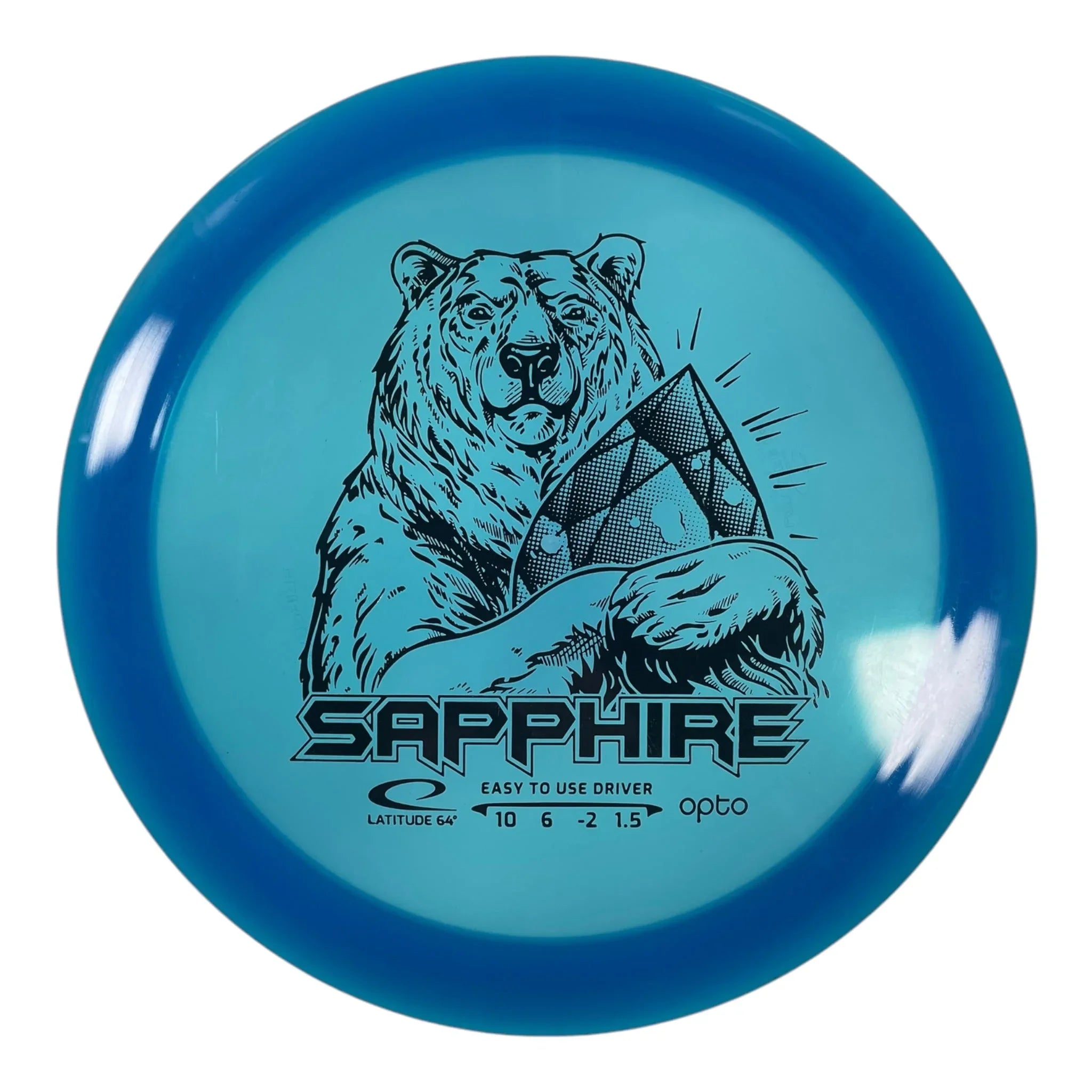 Latitude 64 Sapphire | Opto | Blue/Black 162g Disc Golf