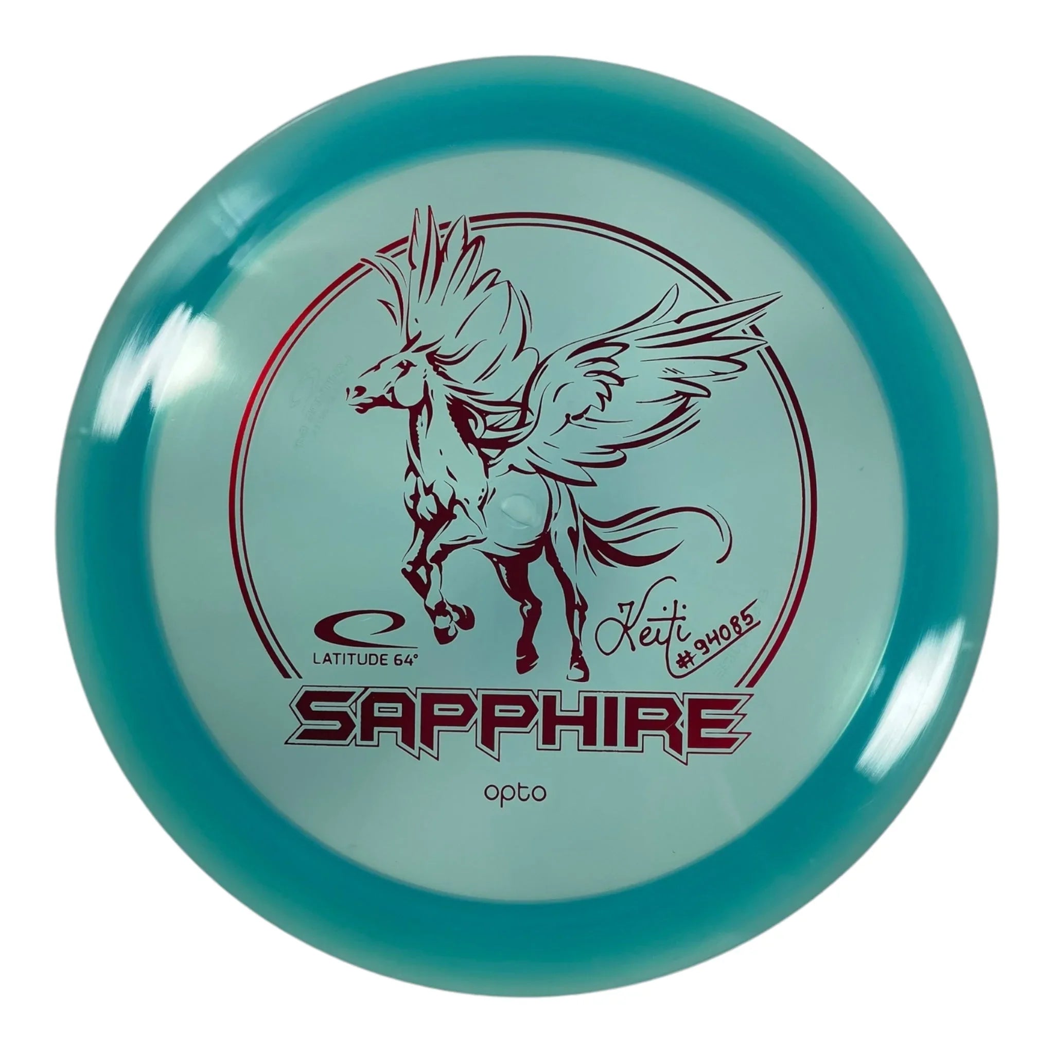 Latitude 64 Sapphire | Opto | Blue/Red 165g (Keiti Tatti) Disc Golf
