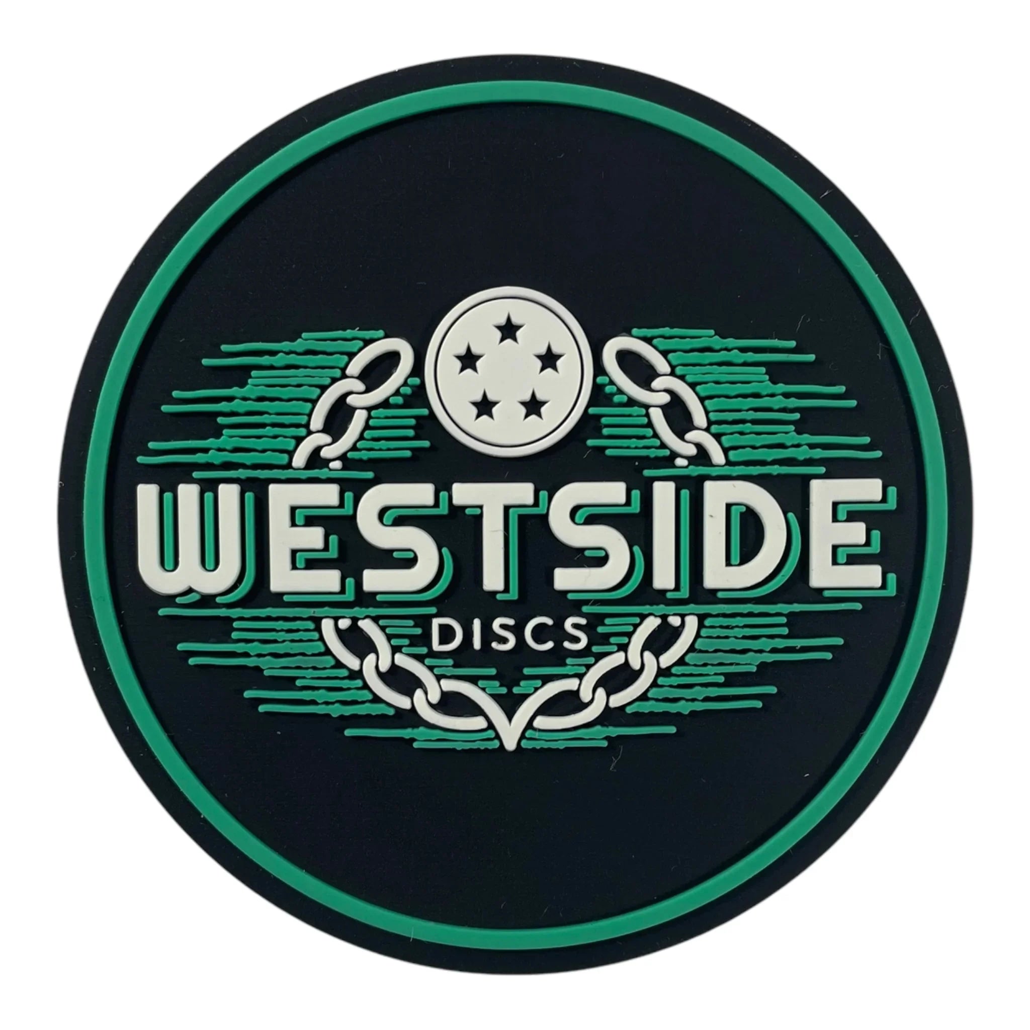 Latitude 64 Westside Discs Flexible Mini Marker | Black/Green Disc Golf