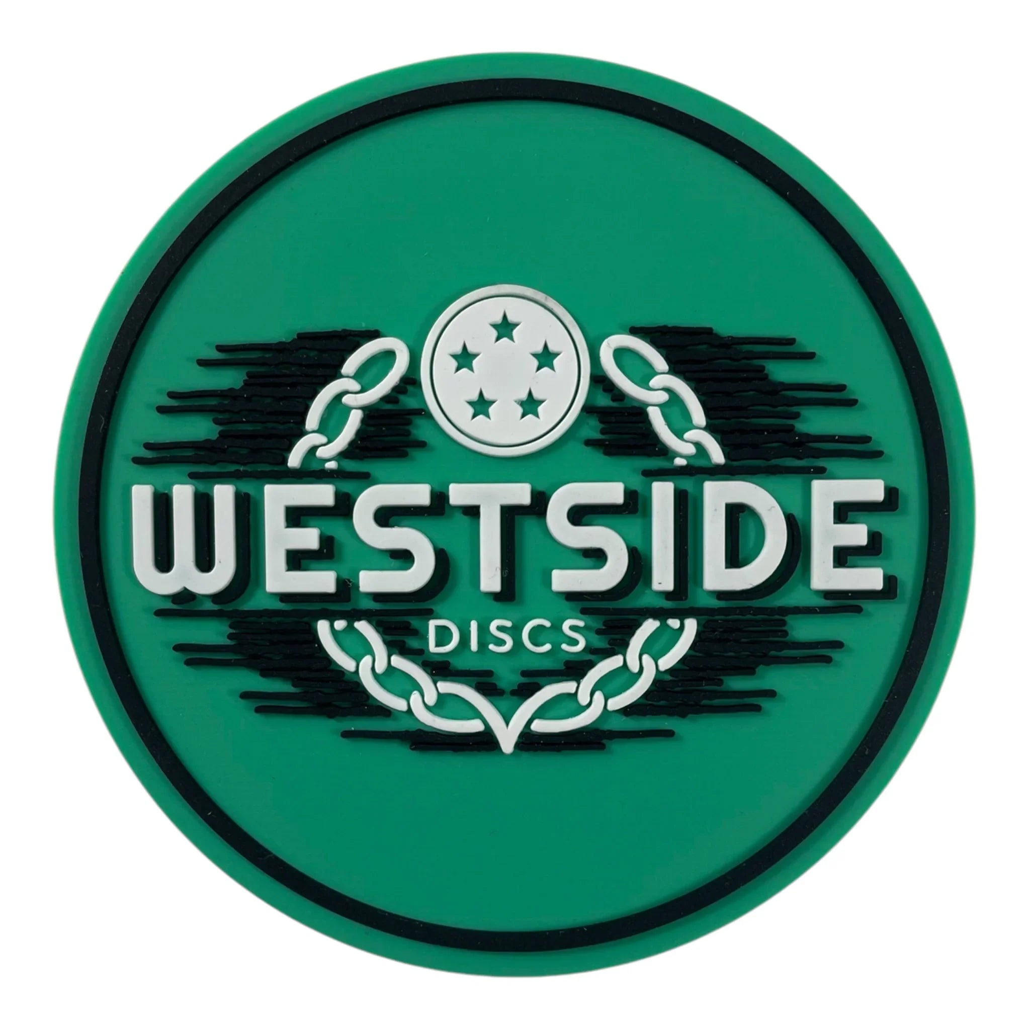 Latitude 64 Westside Discs Flexible Mini Marker | Black/Green Disc Golf