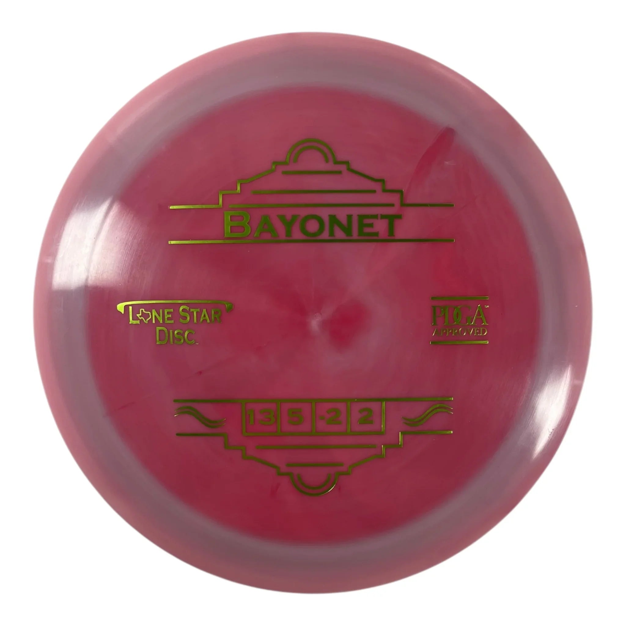Lone Star Disc Bayonet | Alpha | Pink/Green 173g Disc Golf