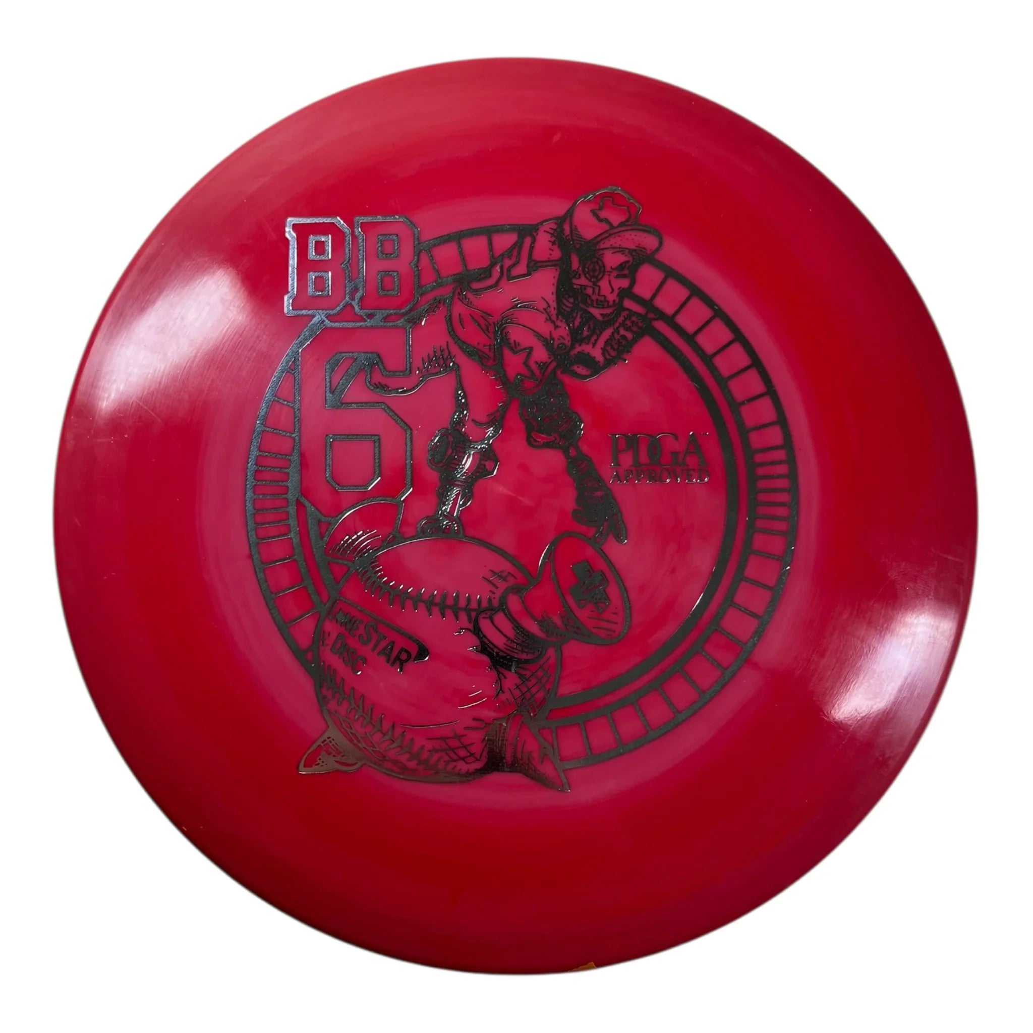 Lone Star Disc BB6 | Alpha | Red/Holo 173g Disc Golf