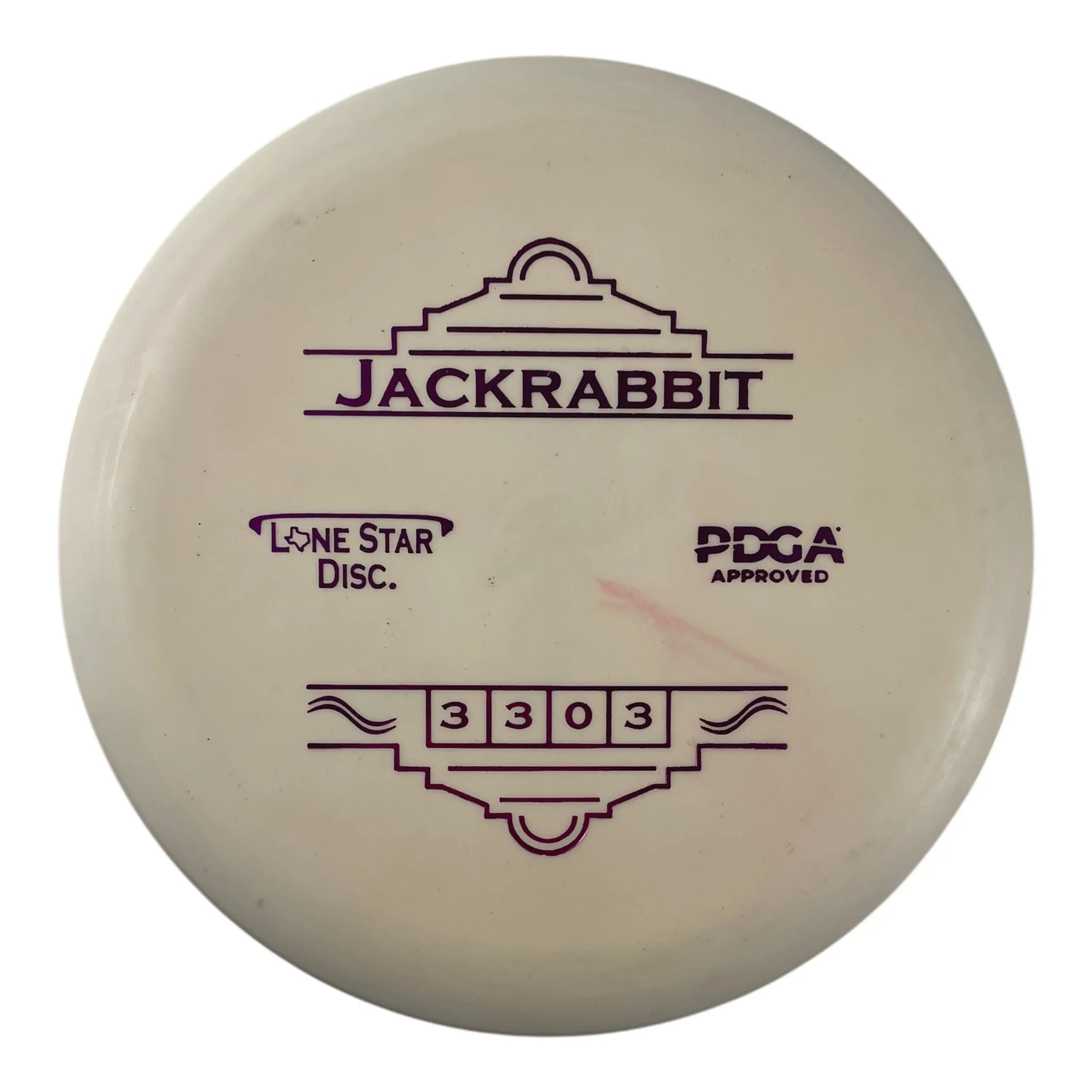 Lone Star Disc Jack Rabbit | Victor 1 | White/Pink 174g Disc Golf
