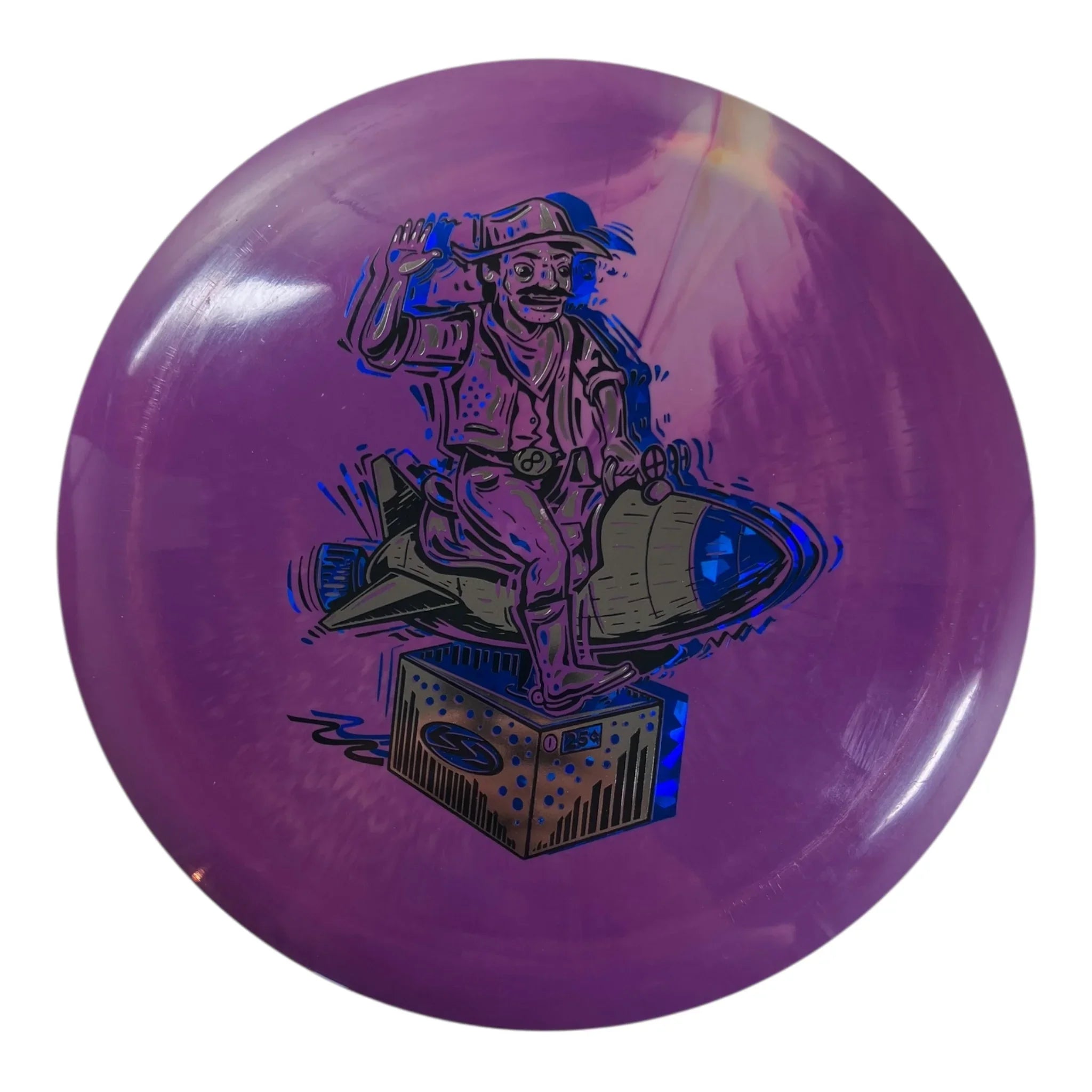 Lone Star Disc Lariat | Alpha | Purple/Blue 173g (Ride Em Rocket) Disc Golf