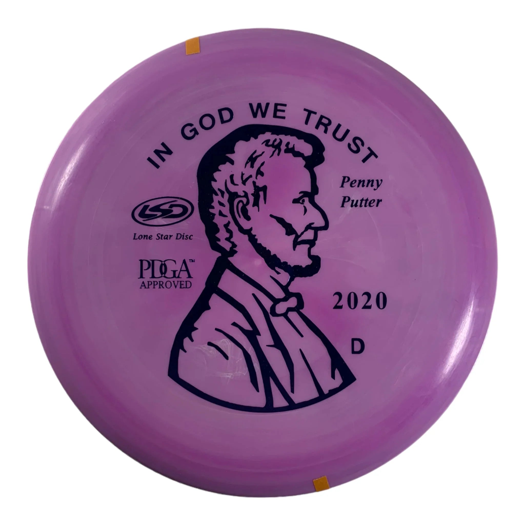 Lone Star Disc Penny Putter | Bravo | Purple/Blue 172g Disc Golf