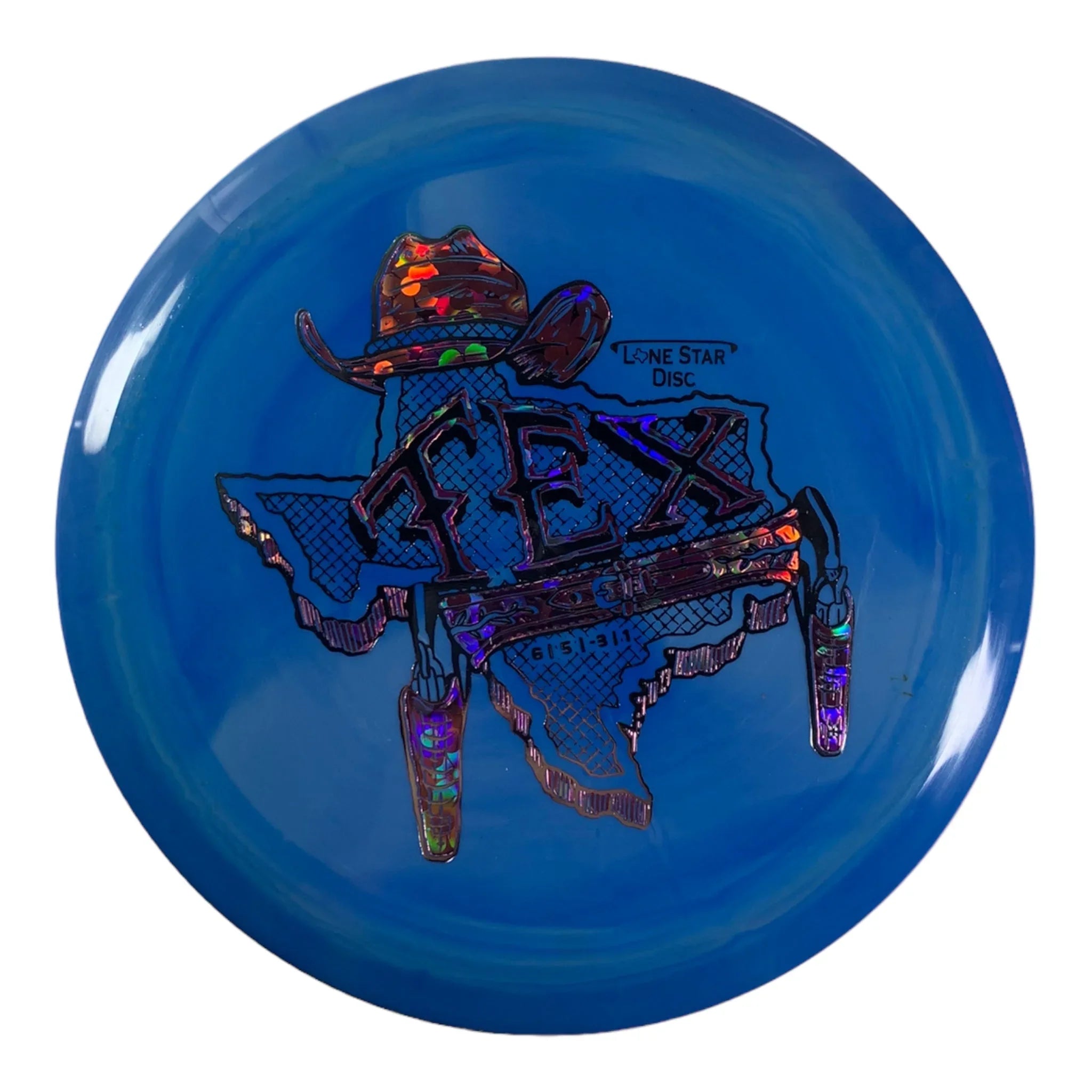 Lone Star Disc Tex | Bravo | Blue/Flowers 165g Disc Golf