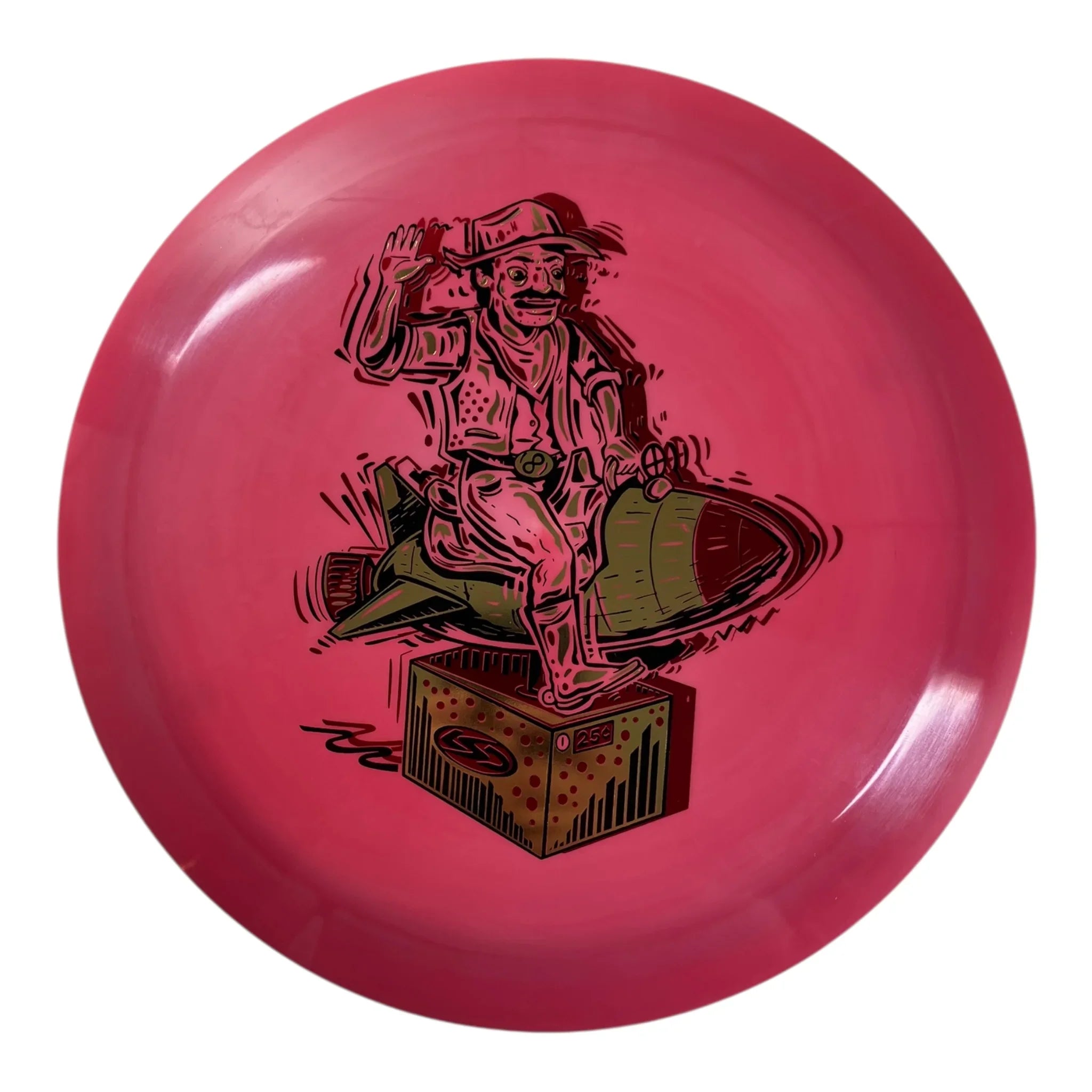 Lone Star Disc Tumbleweed | Alpha | Pink/Red 174g (Ride Em Rocket) Disc Golf