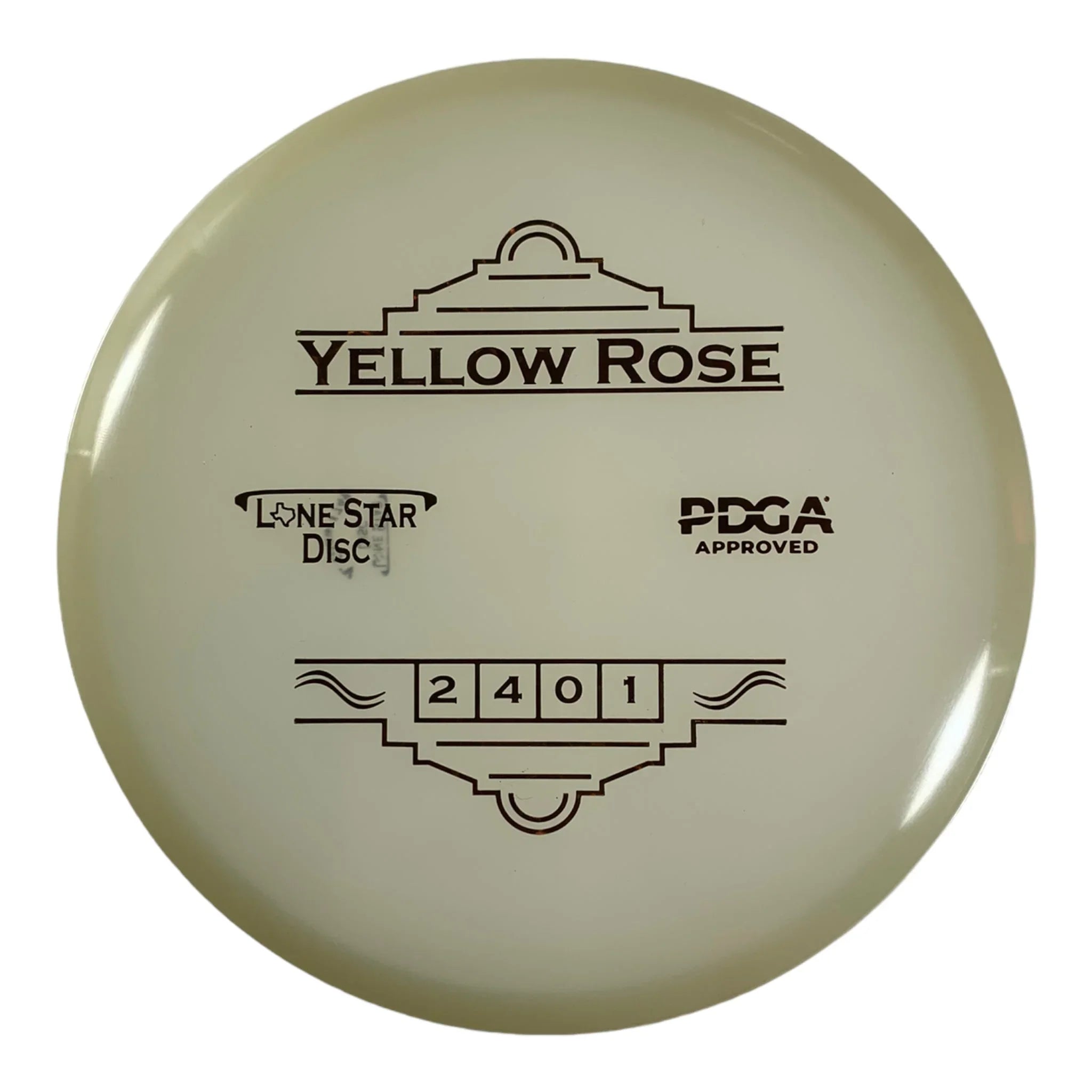 Lone Star Disc Yellow Rose | Alpha Glow | Glow/Bronze 174g Disc Golf