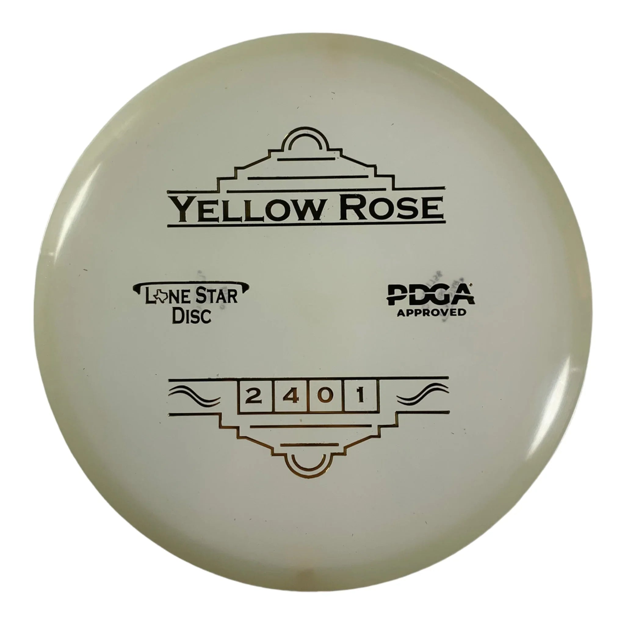 Lone Star Disc Yellow Rose | Bravo Glow | Glow/Gold 175g Disc Golf