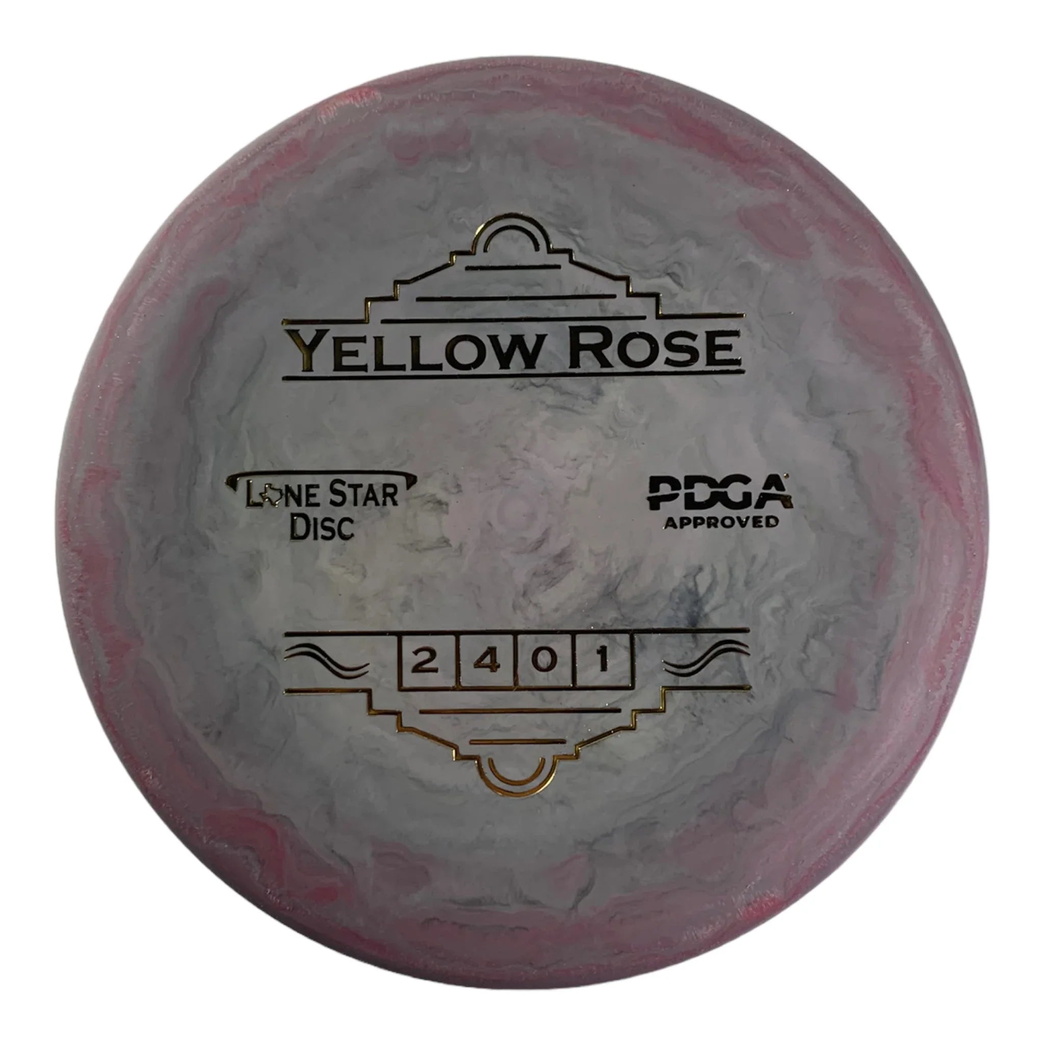 Lone Star Disc Yellow Rose | Delta 1 | Purple/Gold 172g Disc Golf