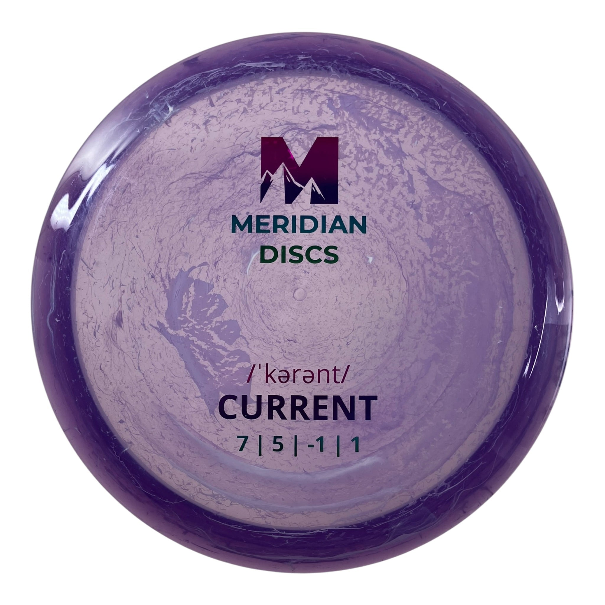 Meridian Current | Marble Clarus | Purple/Sunset 174g Disc Golf