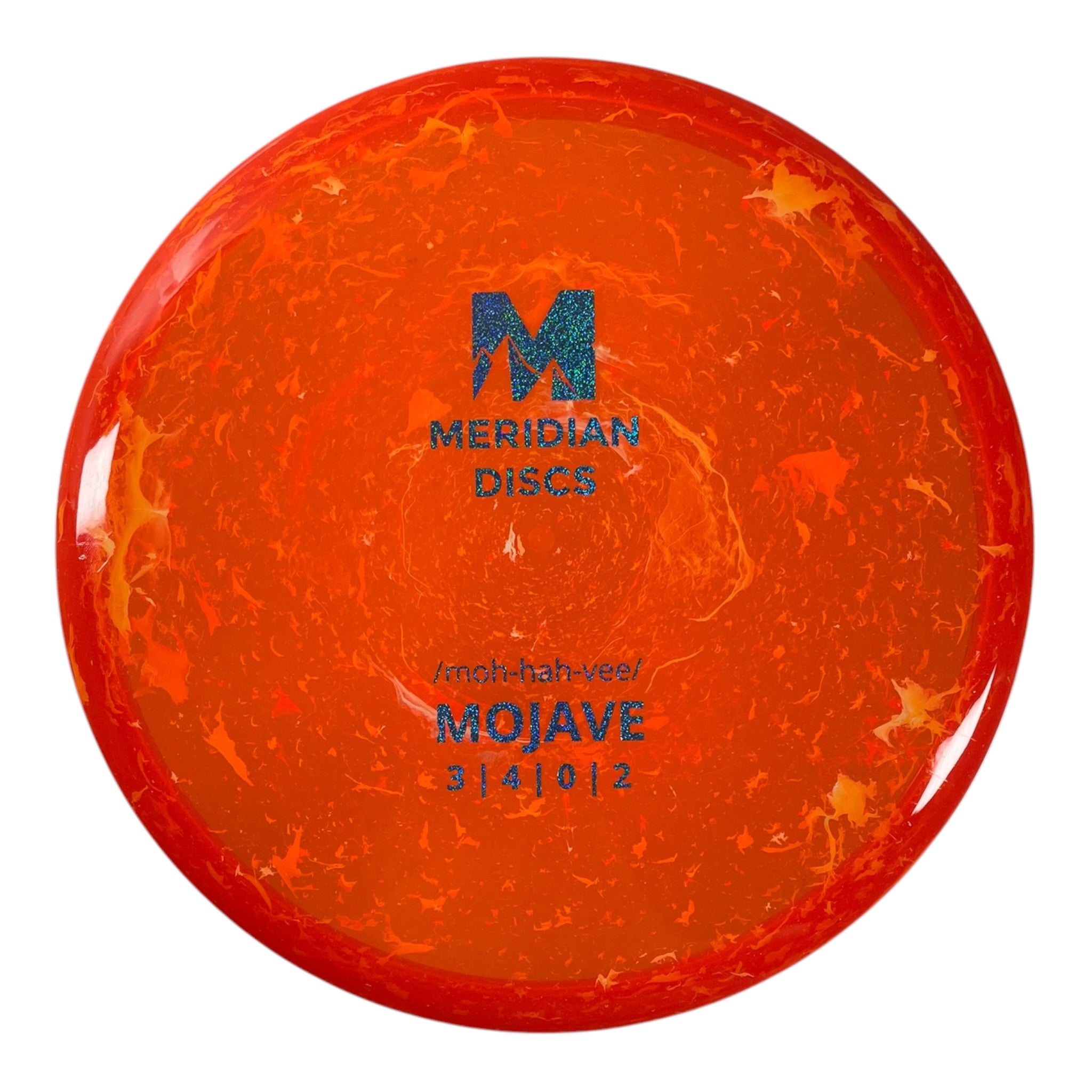 Meridian Discs Mojave | Marbled Clarus | Orange/Sparkle 175g Disc Golf