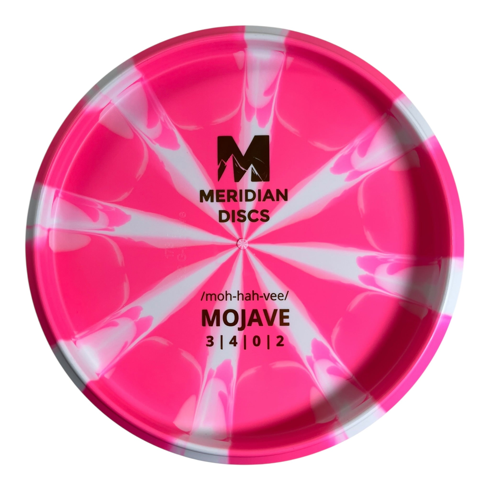 Meridian Discs Mojave | Marbled Graphite | Pink/Gold 173g (Bottom Stamp) Disc Golf