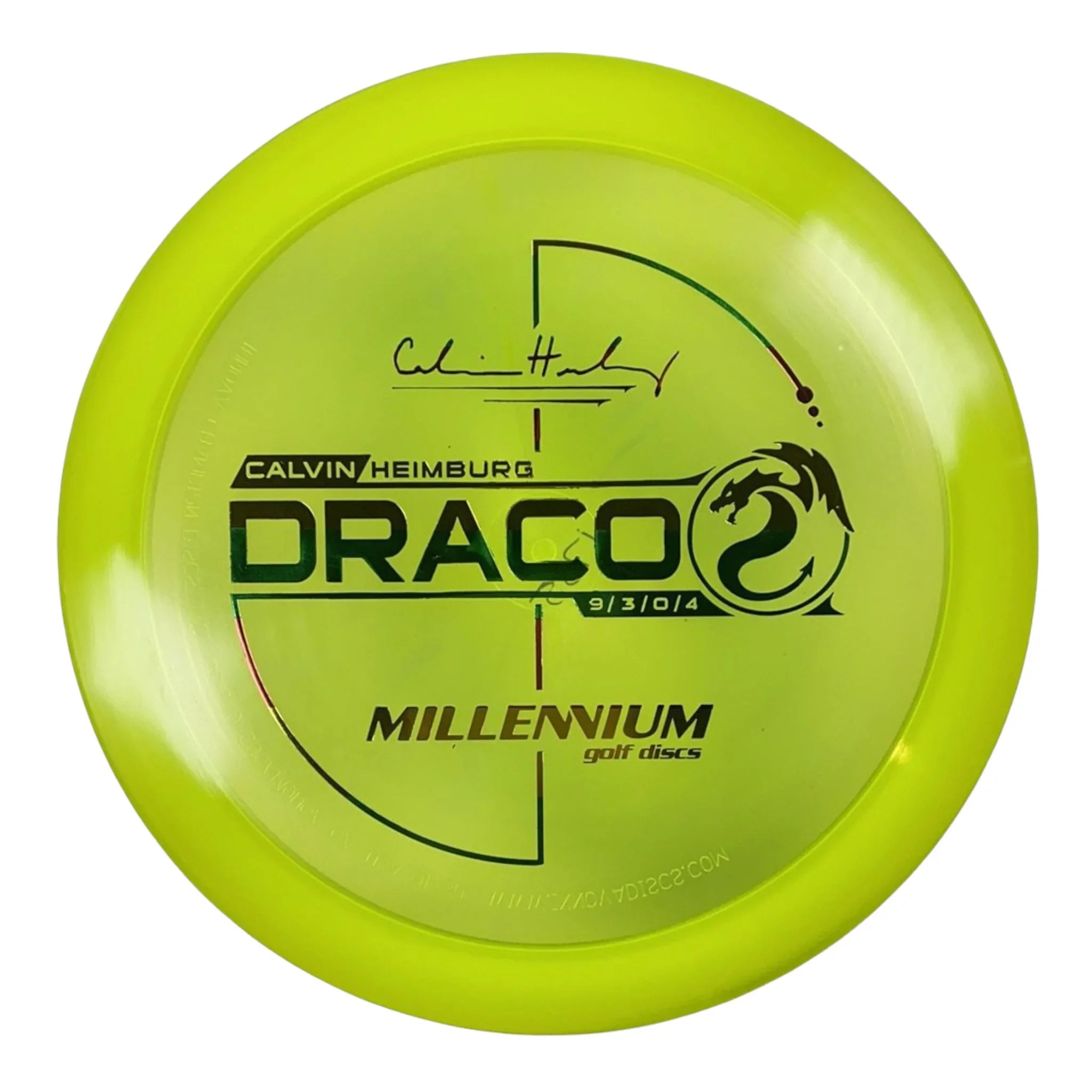 Millennium Golf Discs Draco | Quantum | Yellow/Rasta 175g (Calvin Heimburg) Disc Golf