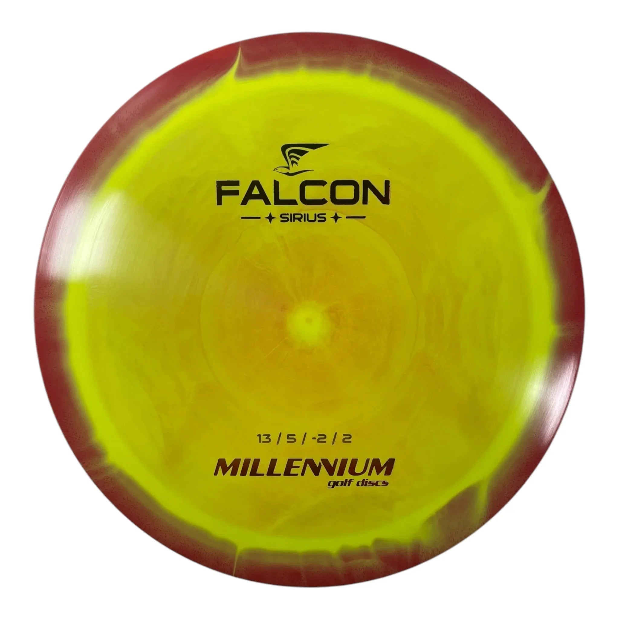 Millennium Golf Discs Falcon | Sirius Helio | Yellow/Rainbow 165g Disc Golf