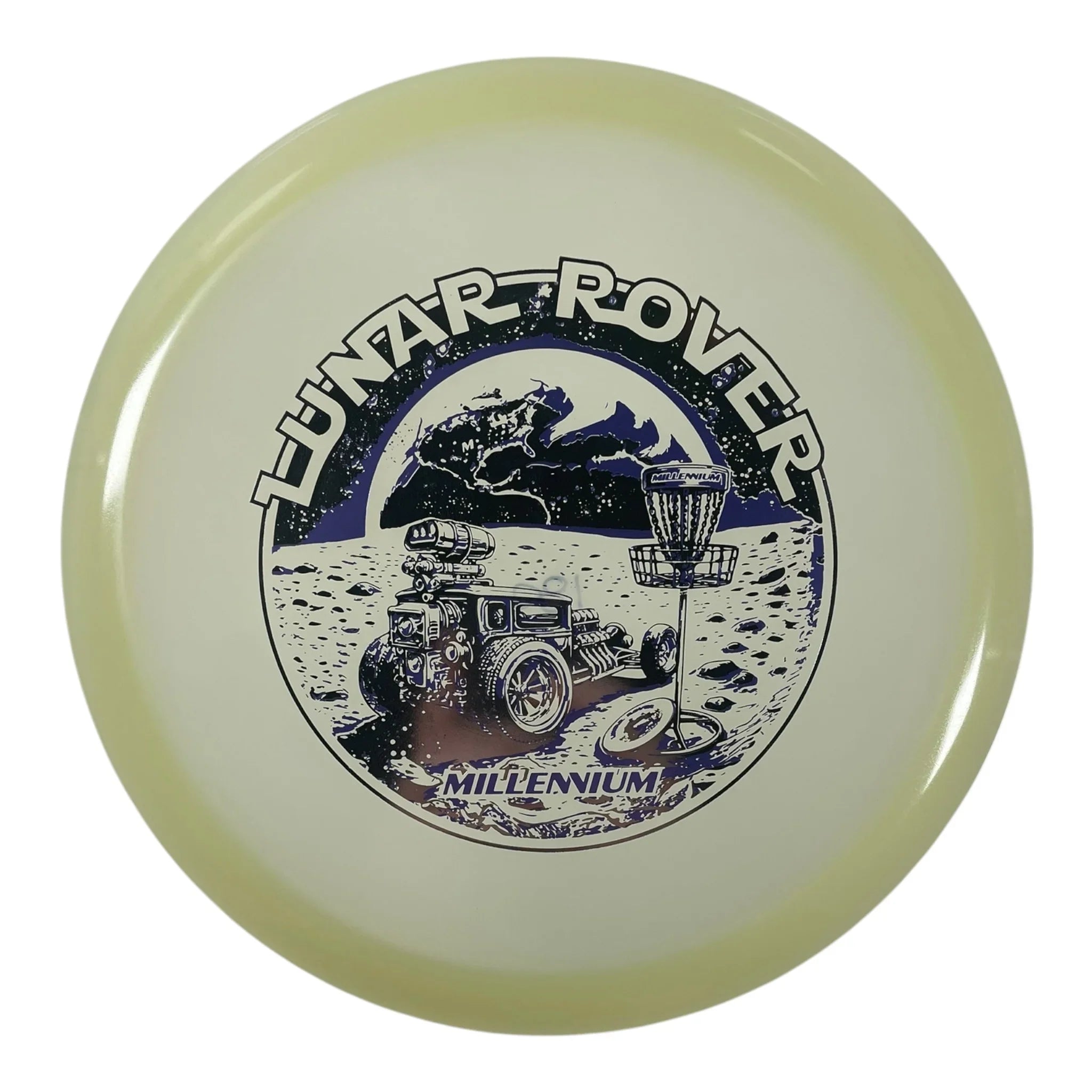 Millennium Golf Discs Mars Rover | Quantum Lunar | Glow/Silver 180g Disc Golf