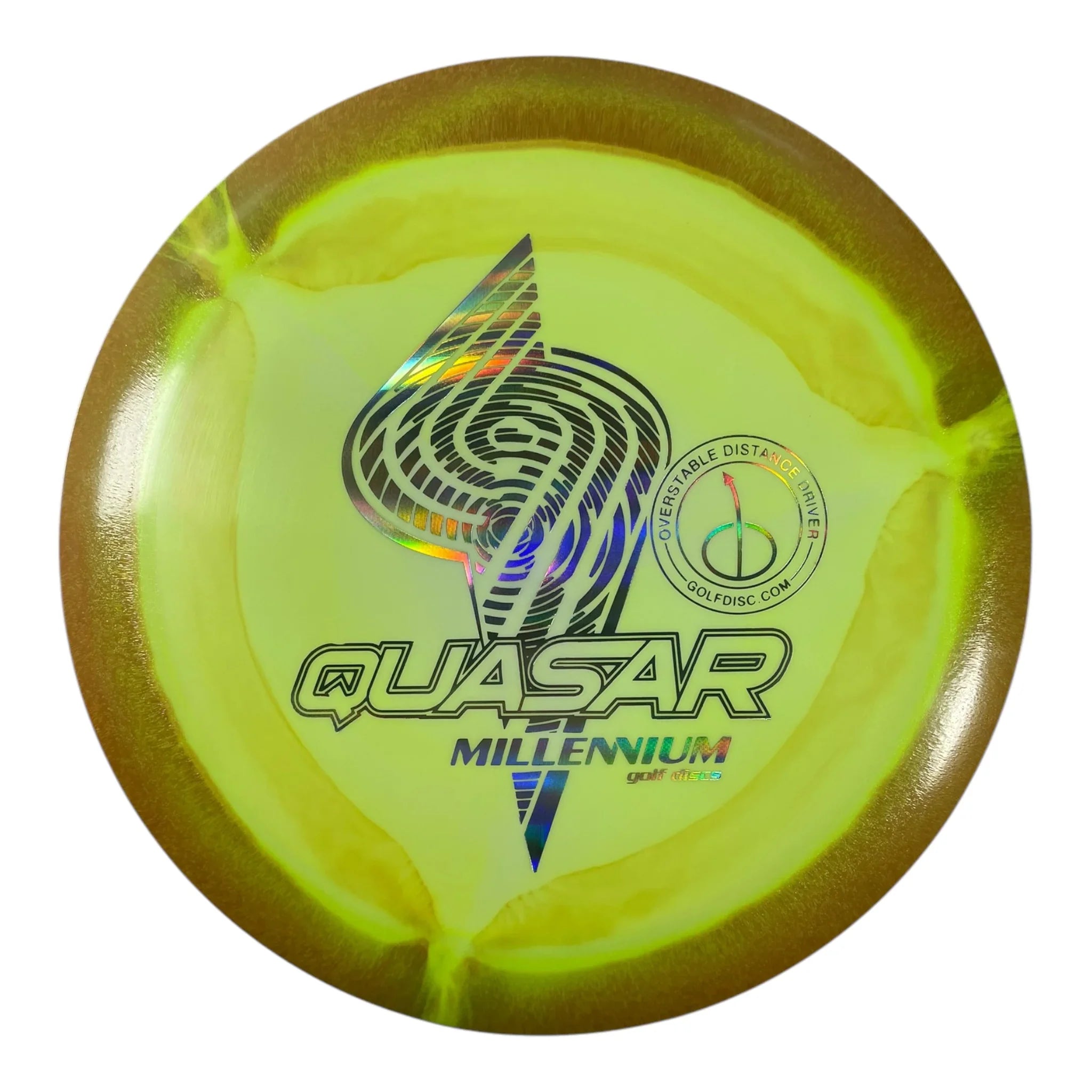 Millennium Golf Discs Quasar | Sirius Helio | Yellow/Holo 169g Disc Golf