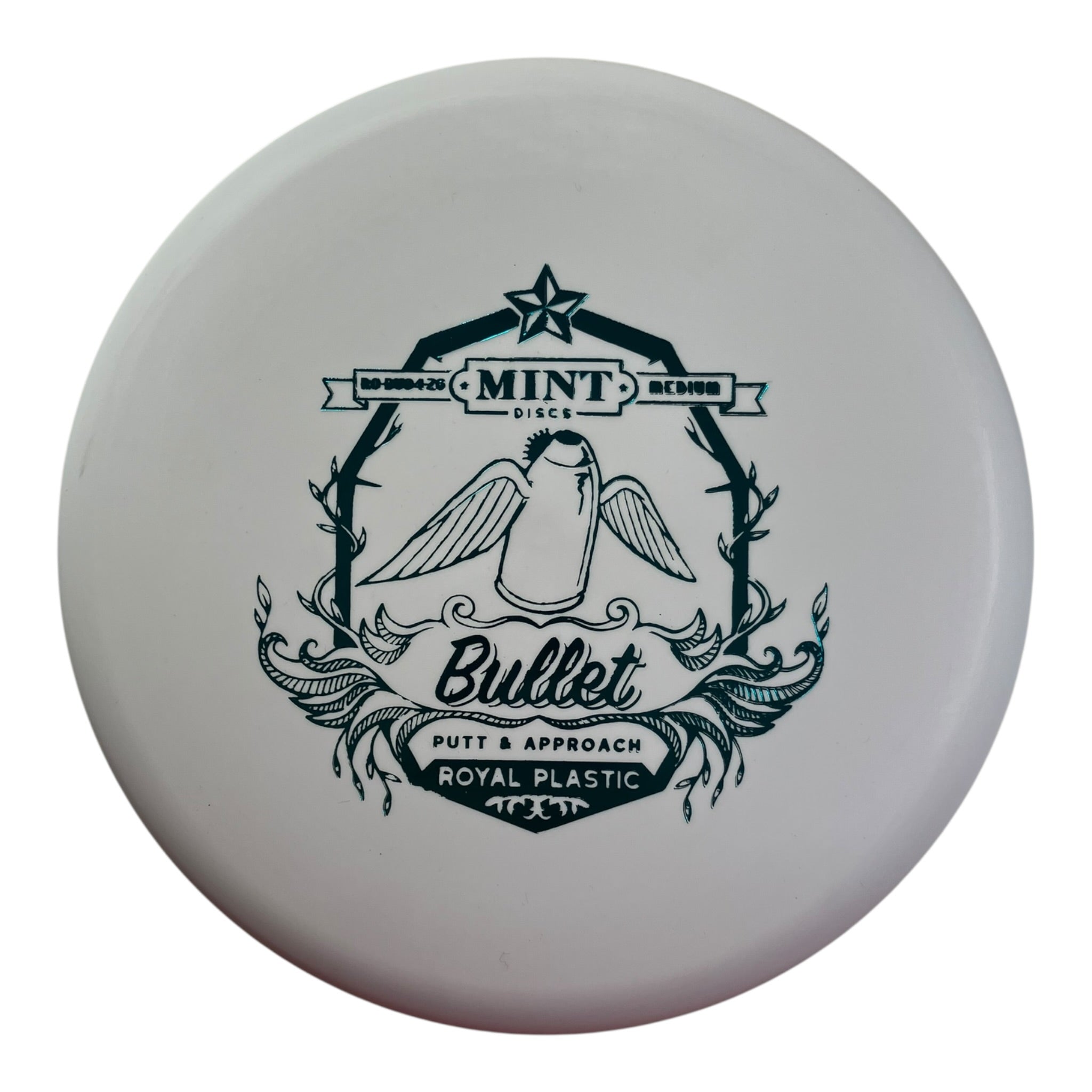 Mint Discs Bullet | Medium Royal | White/Blue 170g Disc Golf