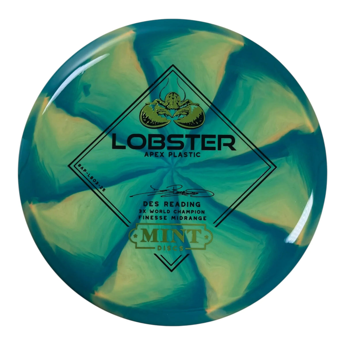 Mint Discs Lobster | Apex Swirl | Blue/Black/Green 174g Disc Golf