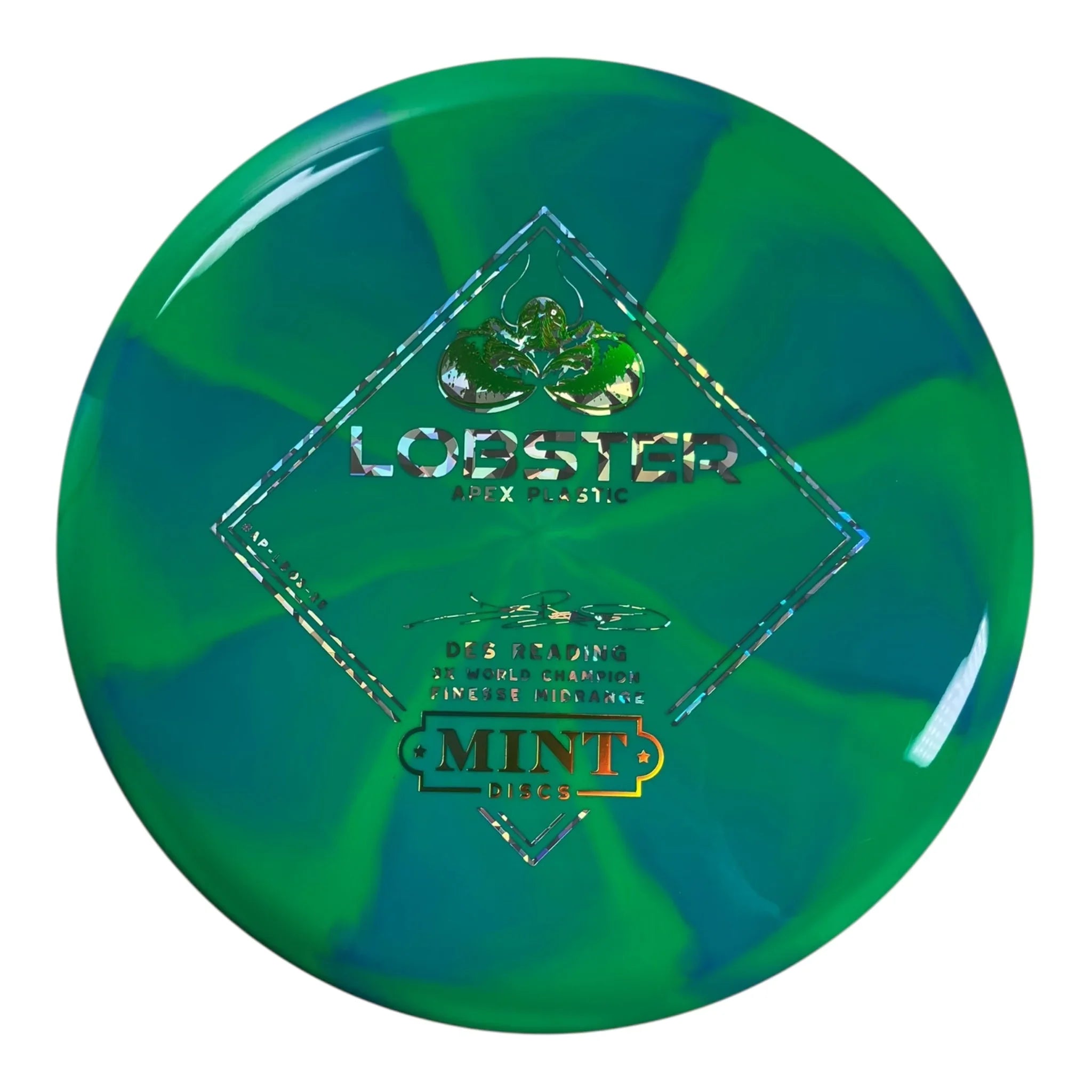 Mint Discs Lobster | Apex Swirl | Blue/Green/Holo 174g Disc Golf