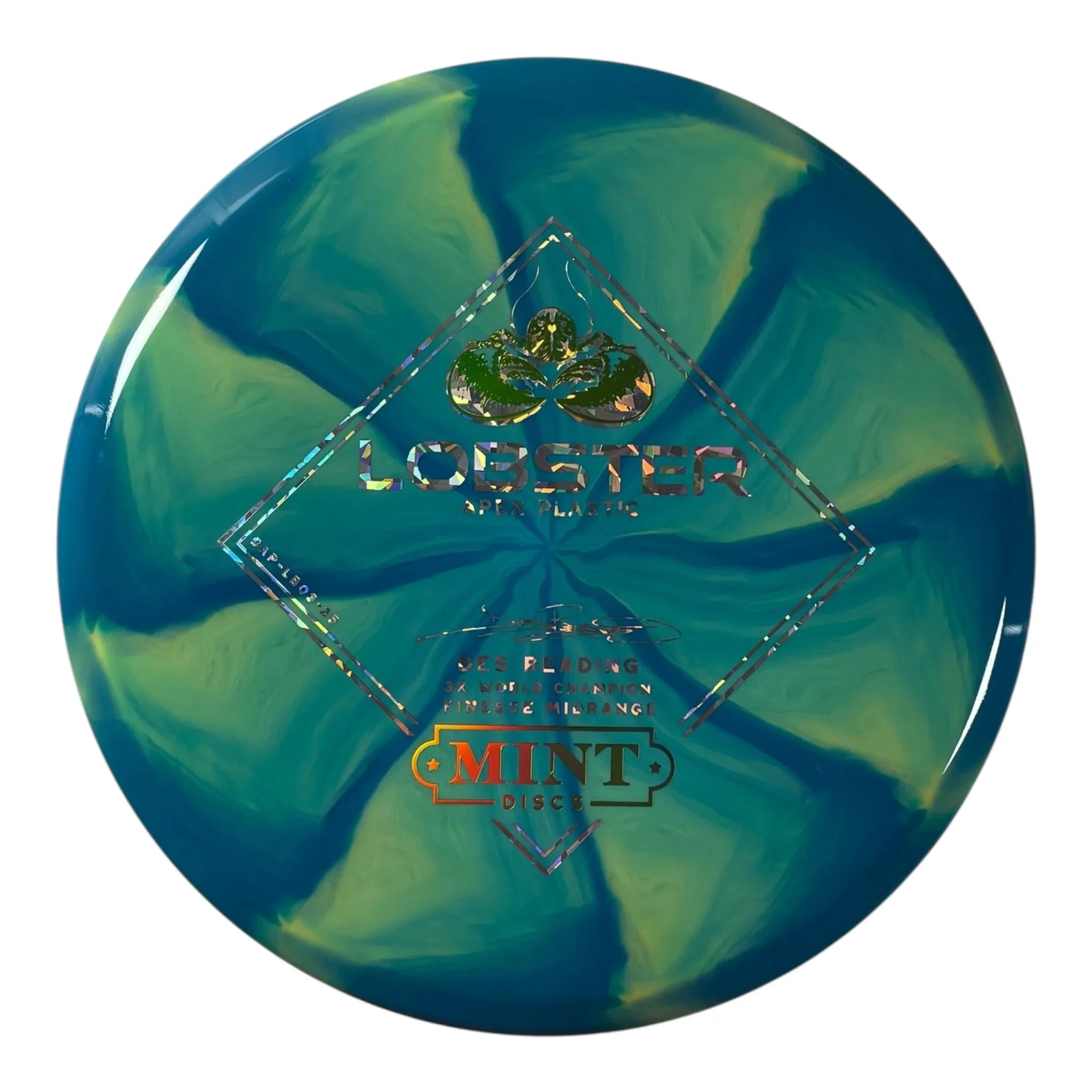 Mint Discs Lobster | Apex Swirl | Blue/Green/Holo 175g Disc Golf
