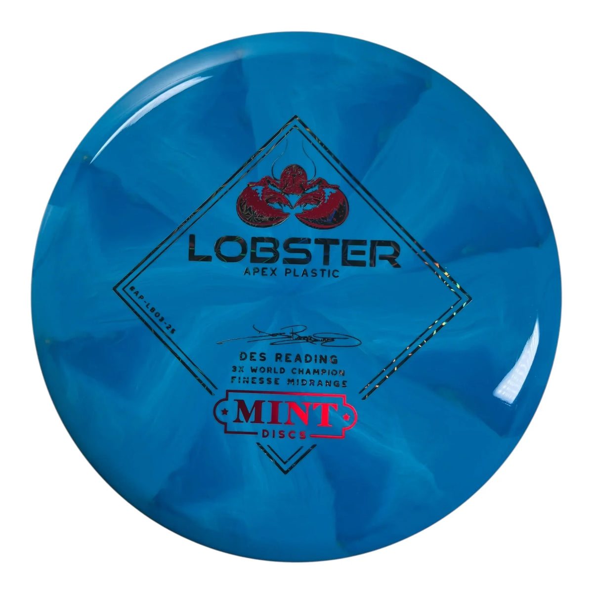 Mint Discs Lobster | Apex Swirl | Blue/Grey/Red 174g Disc Golf
