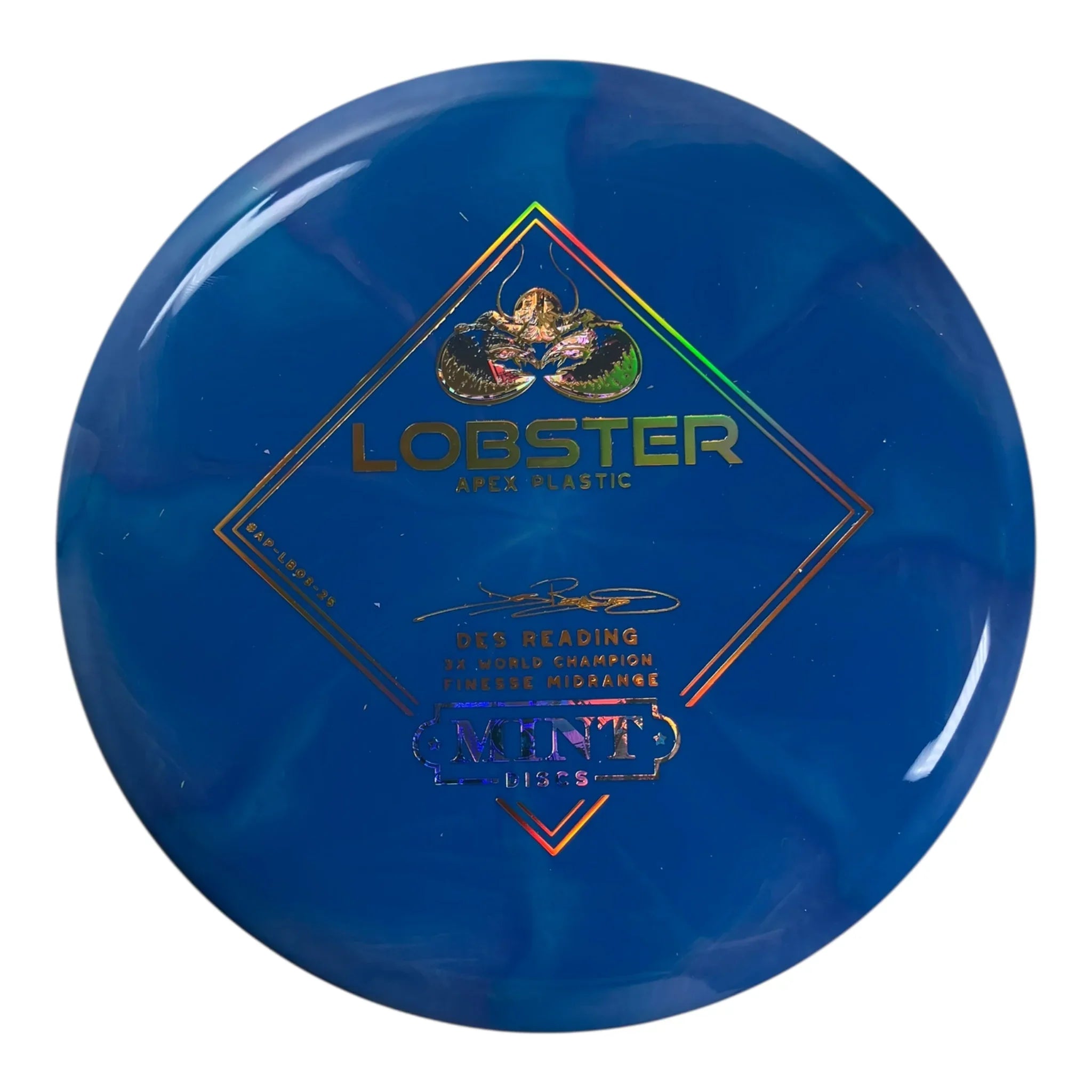 Mint Discs Lobster | Apex Swirl | Blue/Money/Gold 178g Disc Golf
