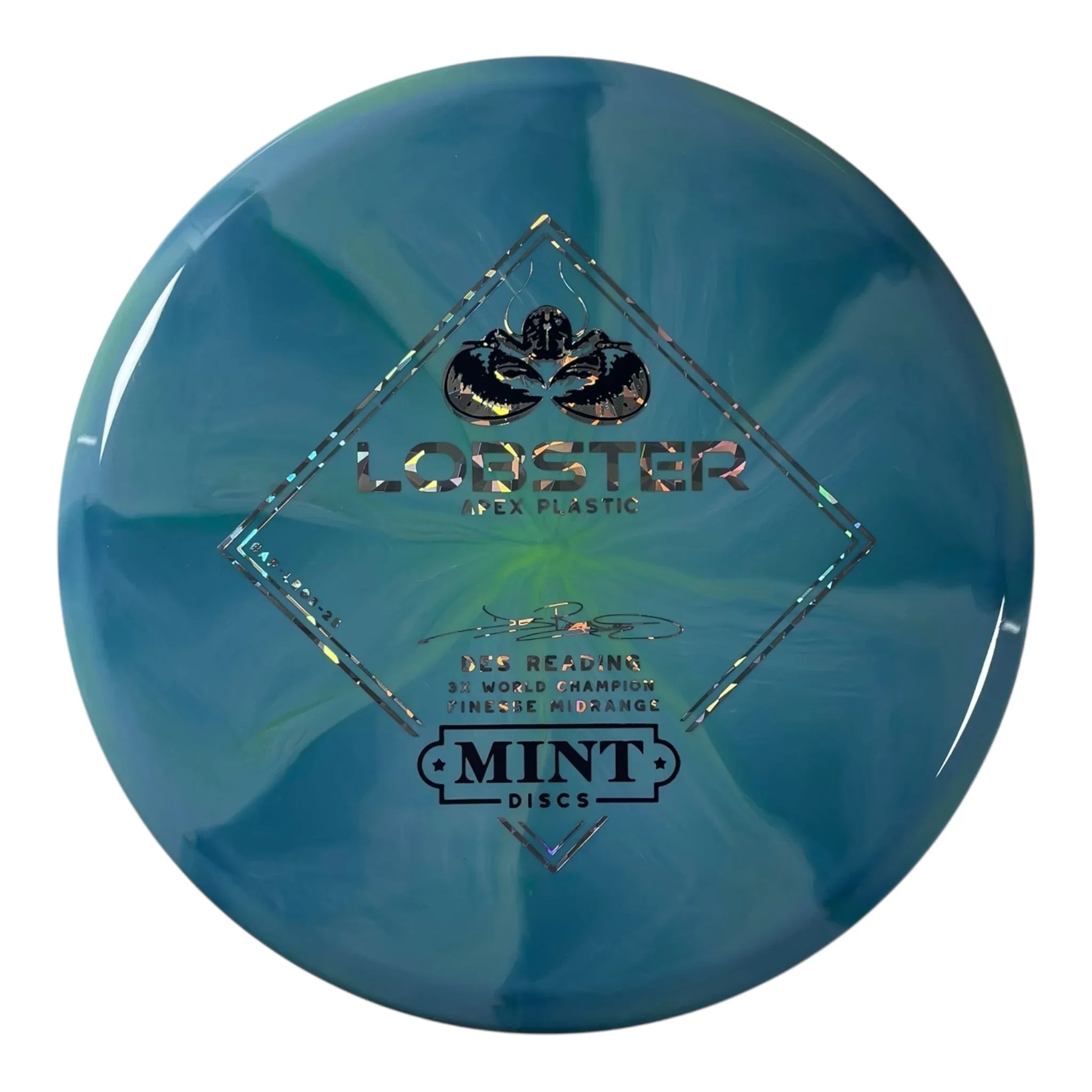 Mint Discs Lobster | Apex Swirl | Blue/Navy/Holo 174g Disc Golf